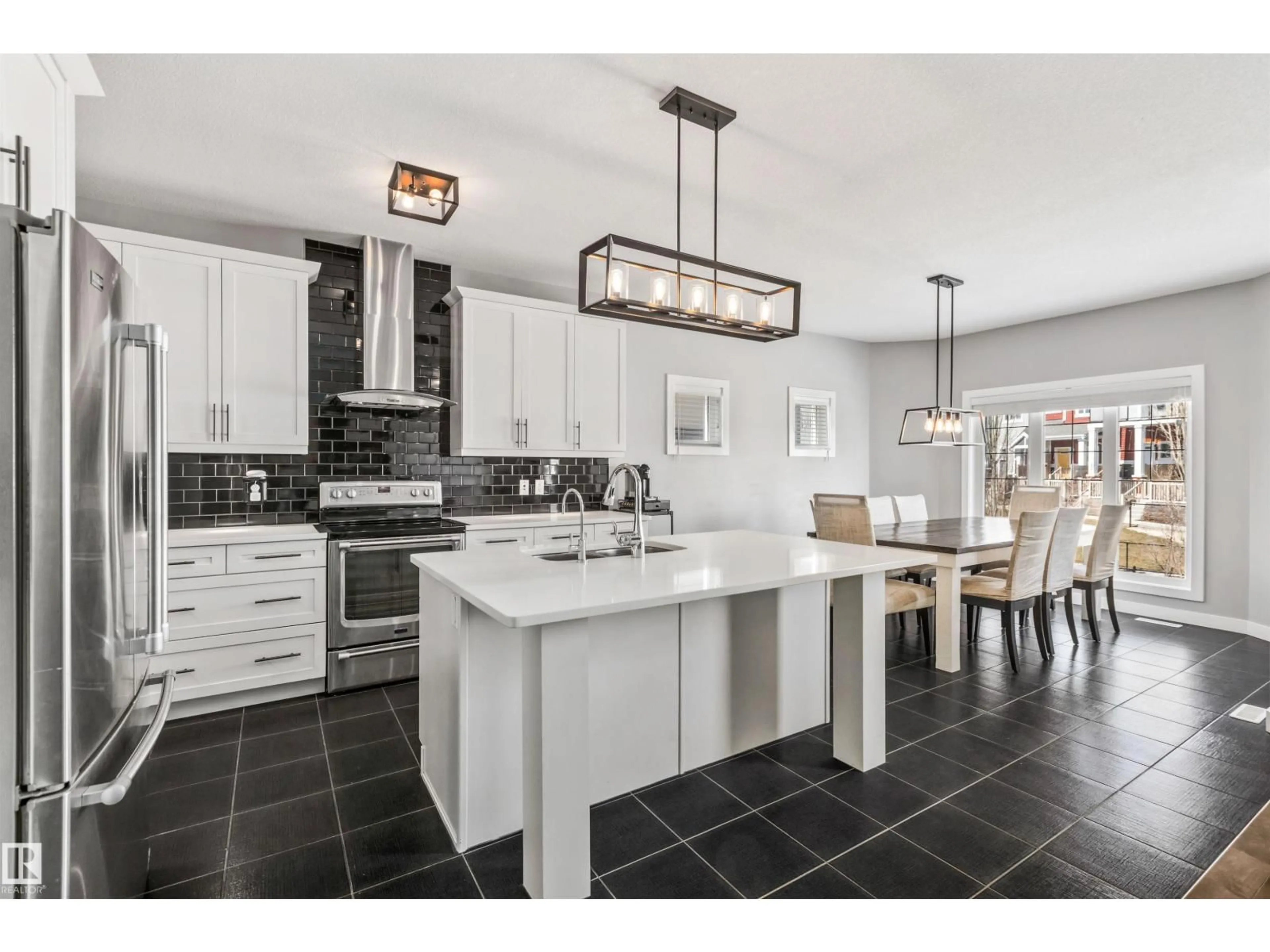Open concept kitchen, ceramic/tile floor for 3087 CARPENTER LANDING LD, Edmonton Alberta T6W2Y9