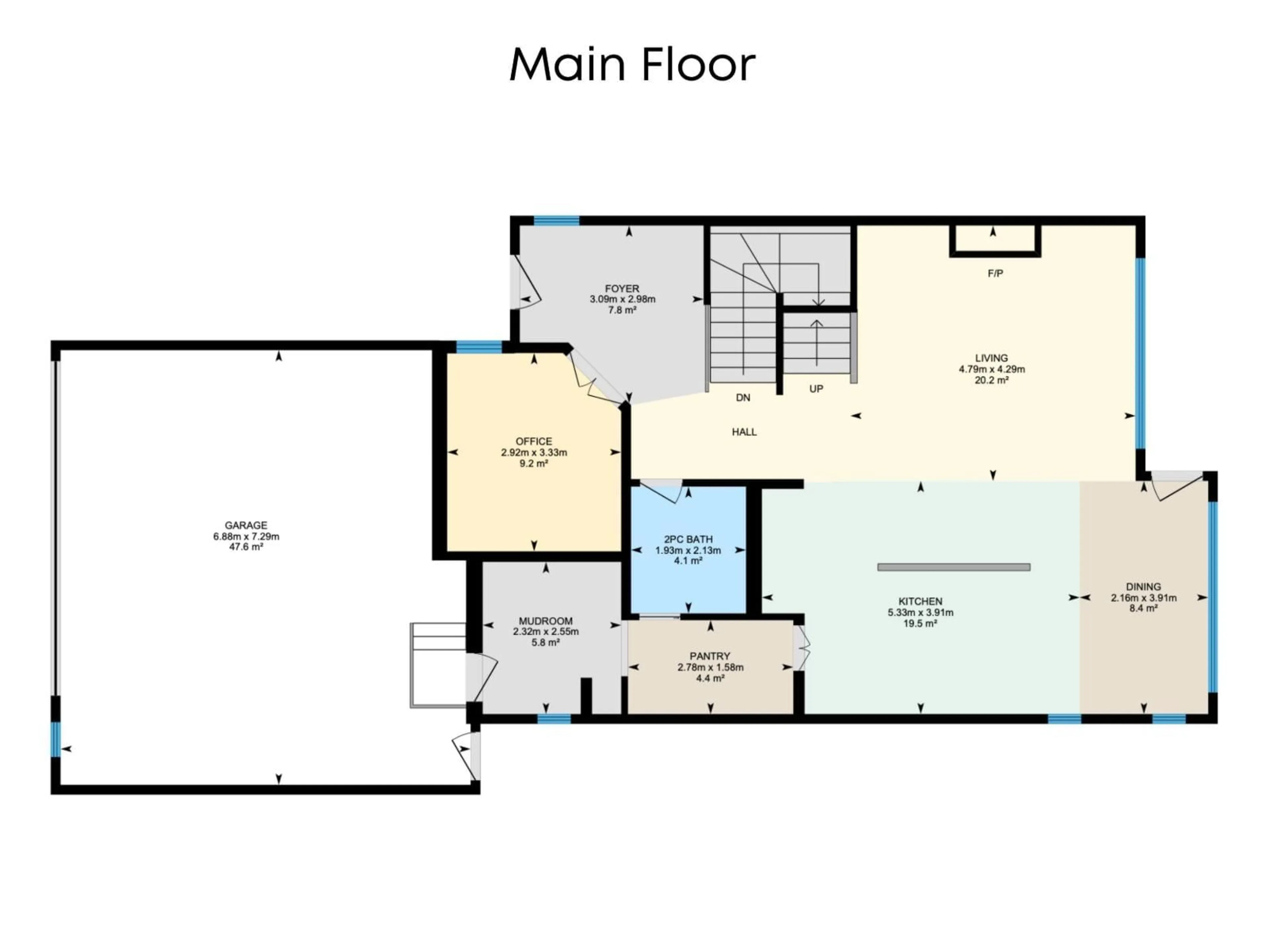 Floor plan for 13020 207 ST, Edmonton Alberta T5S0K1