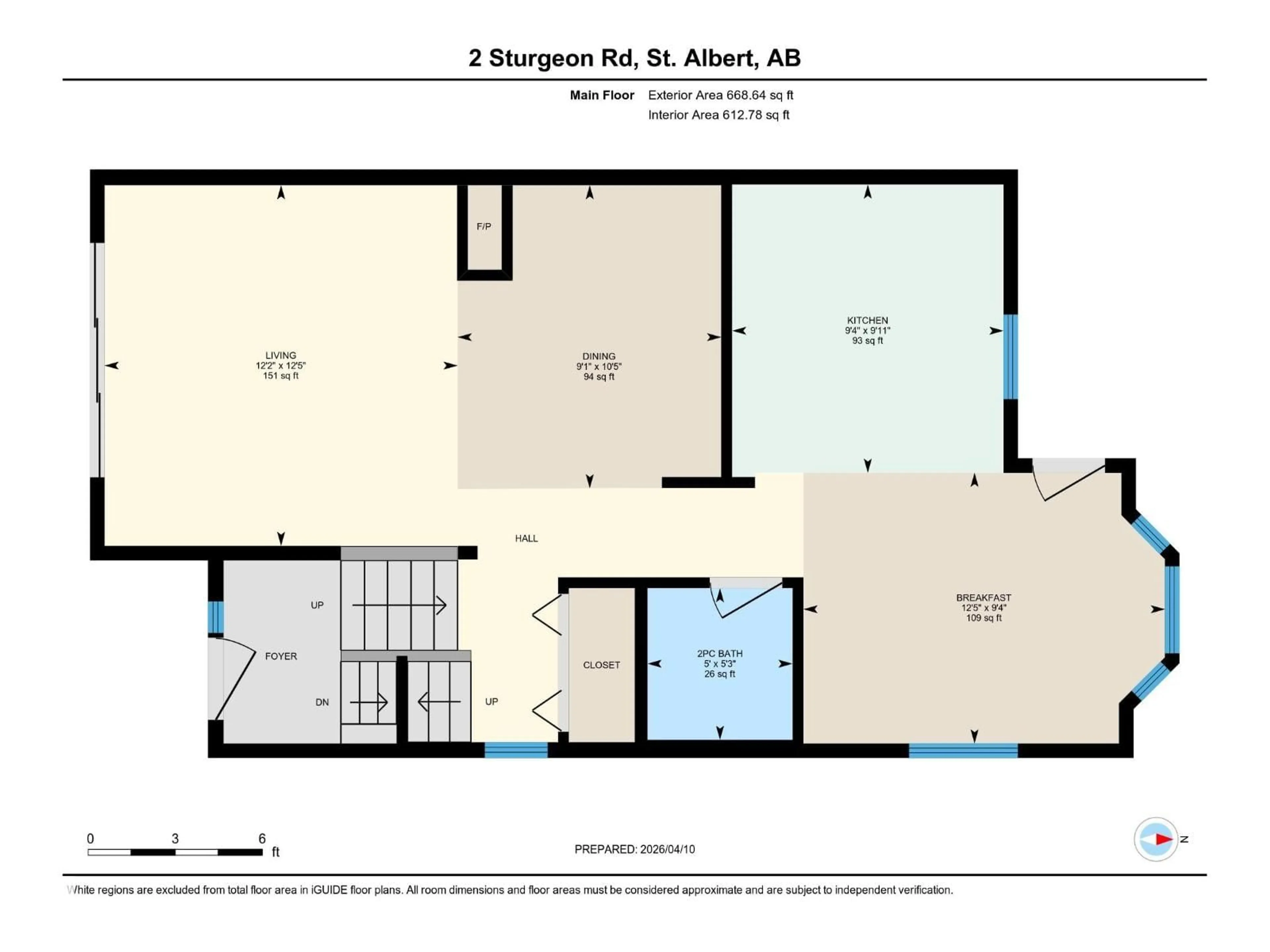 Floor plan for 2 STURGEON RD, St. Albert Alberta T8N0E5