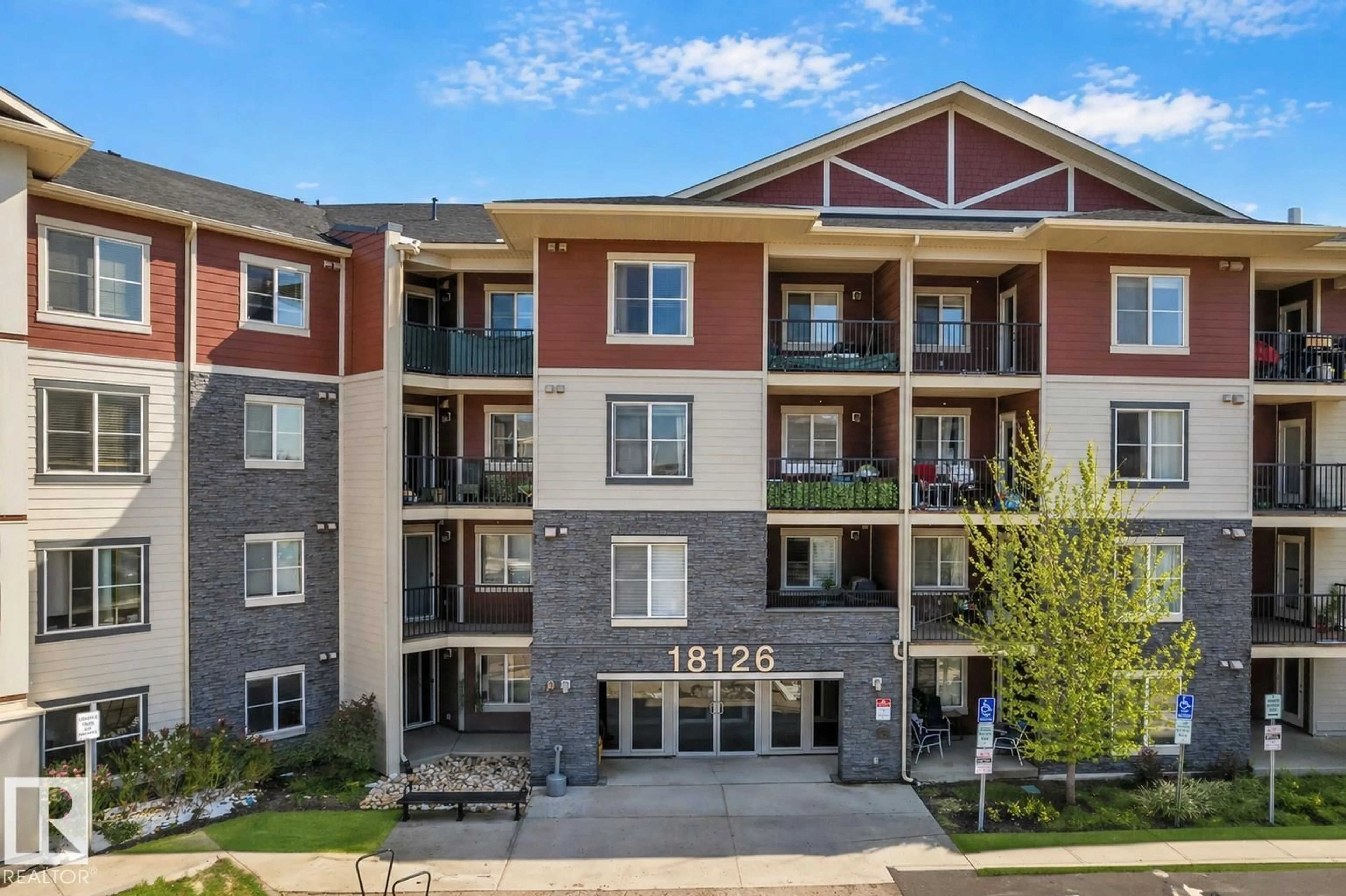 A pic from outside/outdoor area/front of a property/back of a property/a pic from drone, unknown for #424 - 18126 77 ST, Edmonton Alberta T5Z0N7