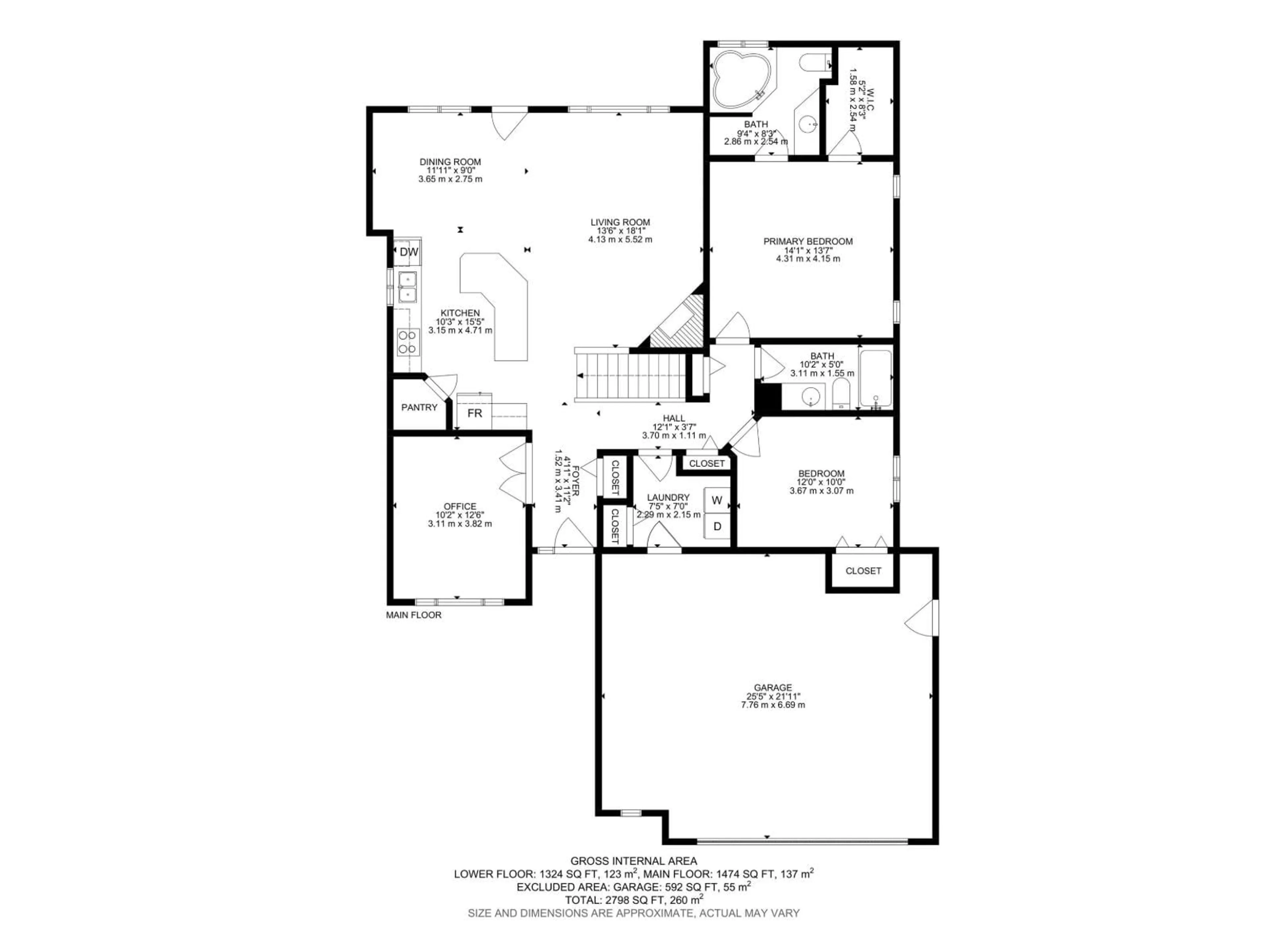 Floor plan for 28 CHARLTON WY, Sherwood Park Alberta T8H2C7