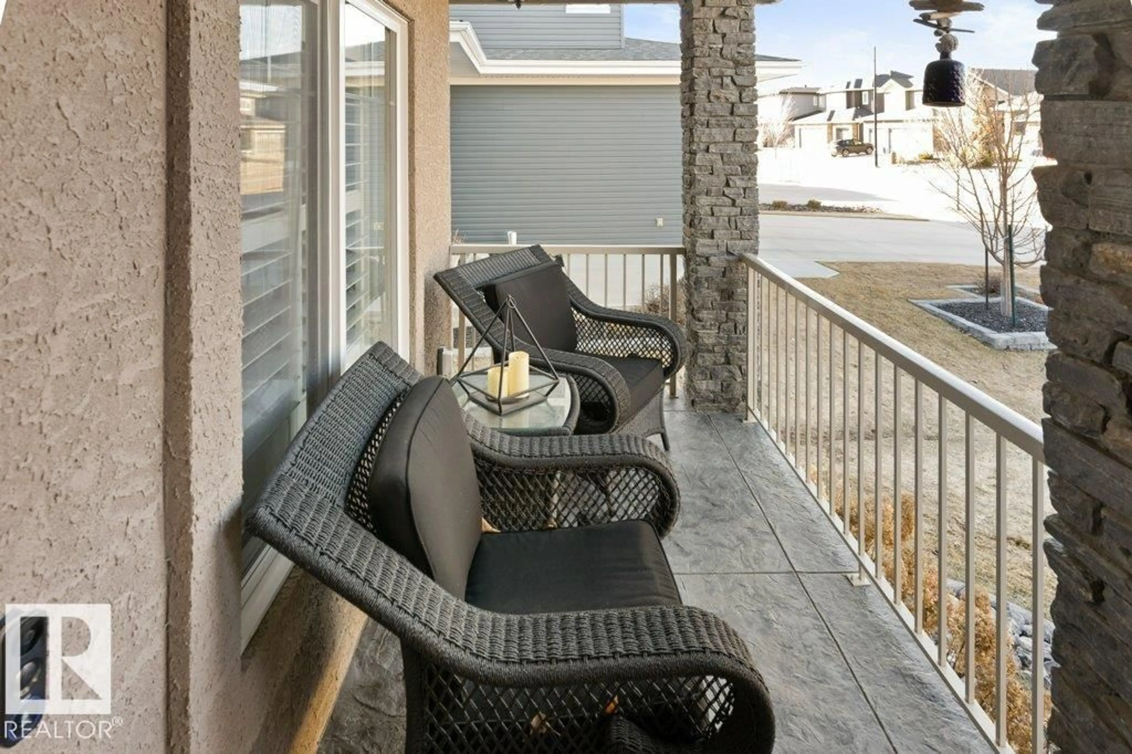 Balcony in the apartment, water/lake/river/ocean view for 68 ENCHANTED WAY, St. Albert Alberta T8N7R7