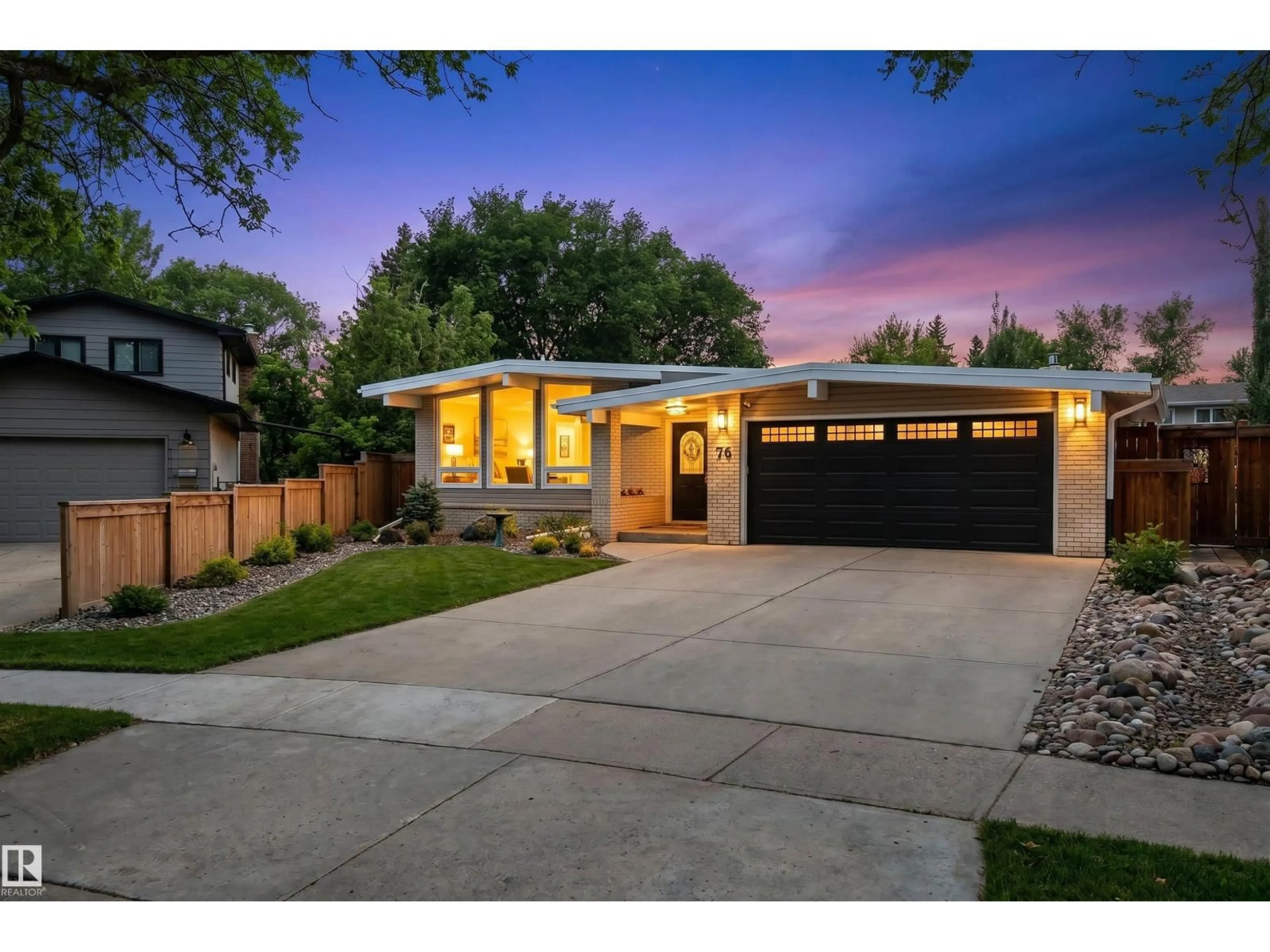 Home with brick exterior material, street for 76 GLENWOOD CR, St. Albert Alberta T8N1X5