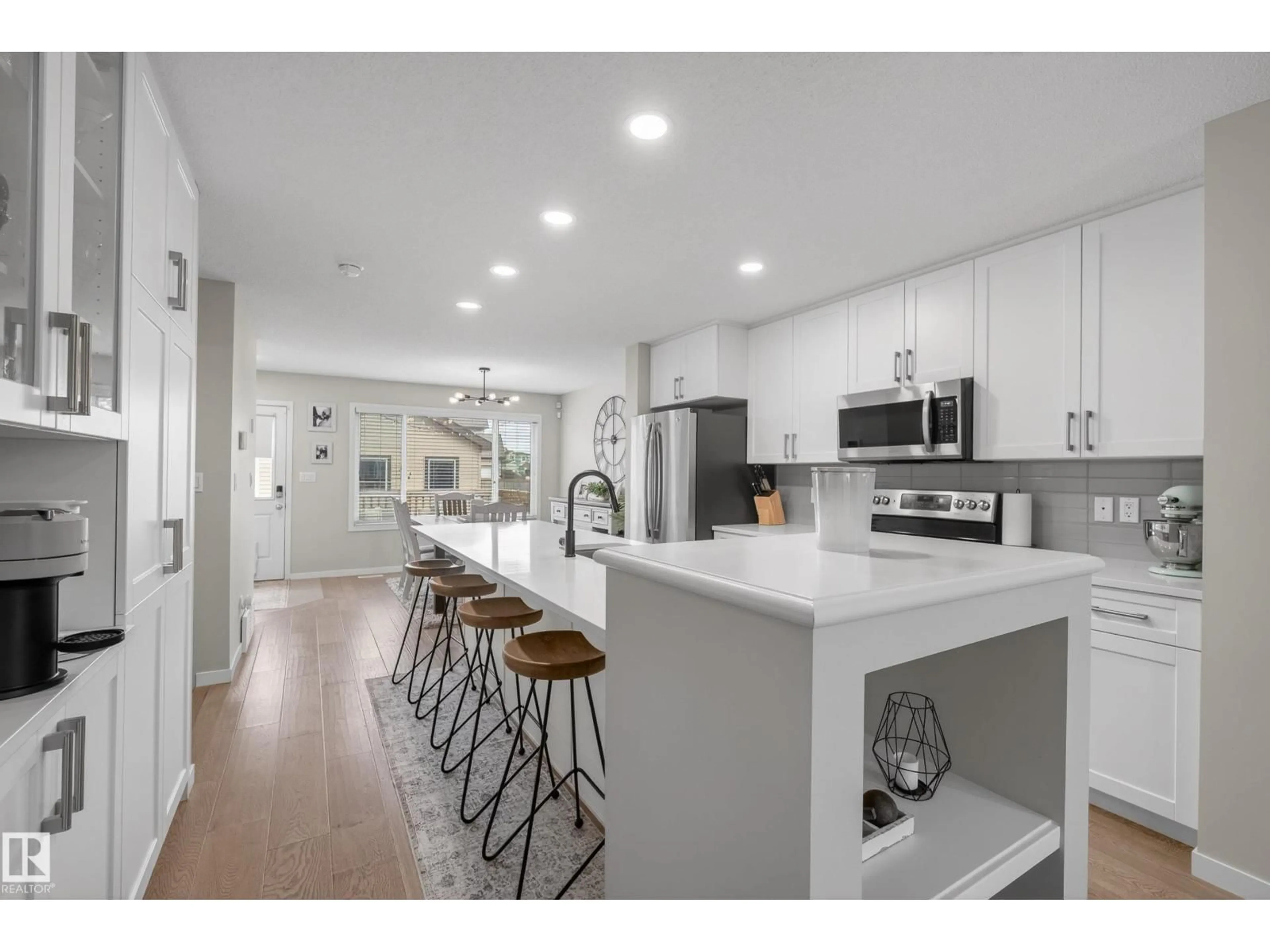Open concept kitchen, ceramic/tile floor for 2513 PRICE WY, Edmonton Alberta T6W3W1