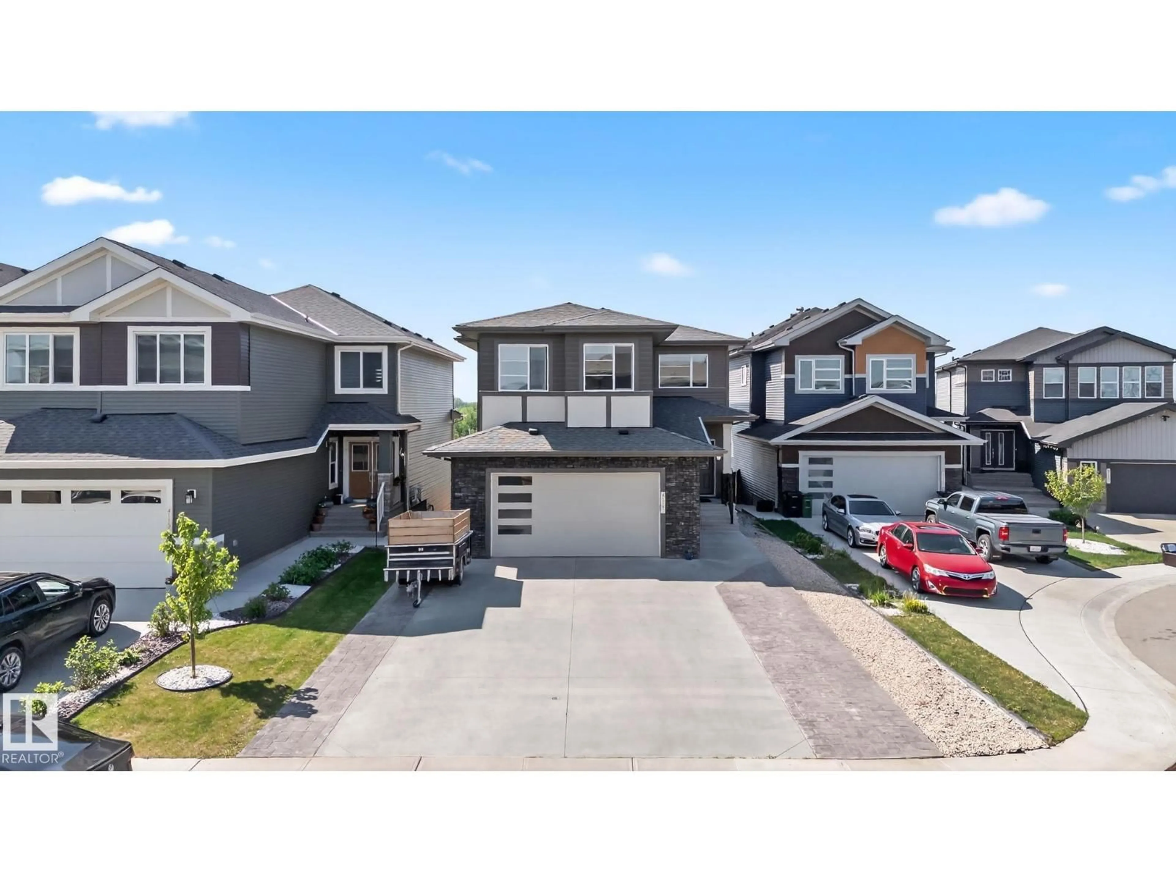 A pic from outside/outdoor area/front of a property/back of a property/a pic from drone, street for SW - 4119 7 AV, Edmonton Alberta T6X2J2