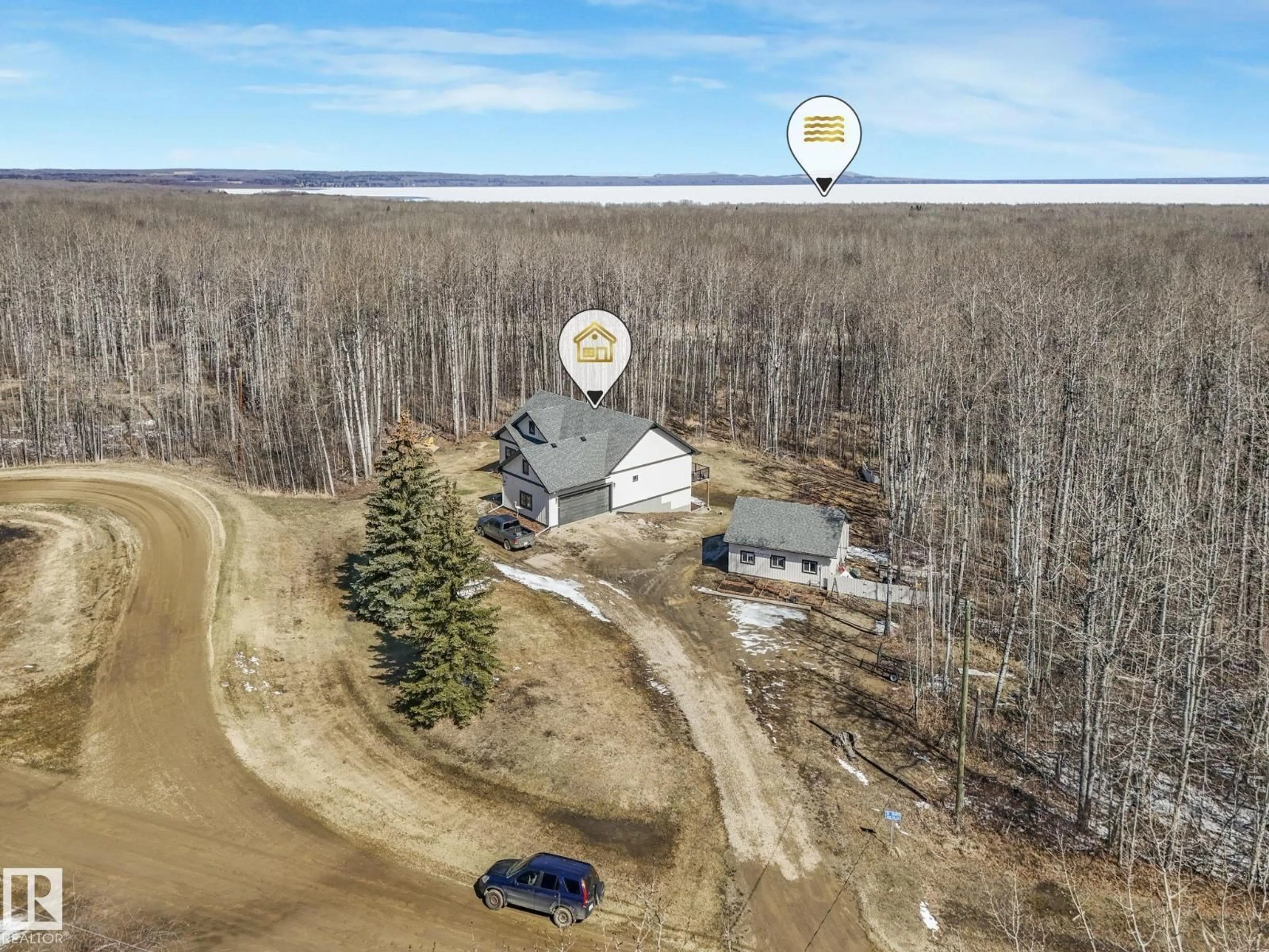 A pic from outside/outdoor area/front of a property/back of a property/a pic from drone, unknown for 20 465070 RGE ROAD 20, Rural Wetaskiwin County Alberta T0C2V0