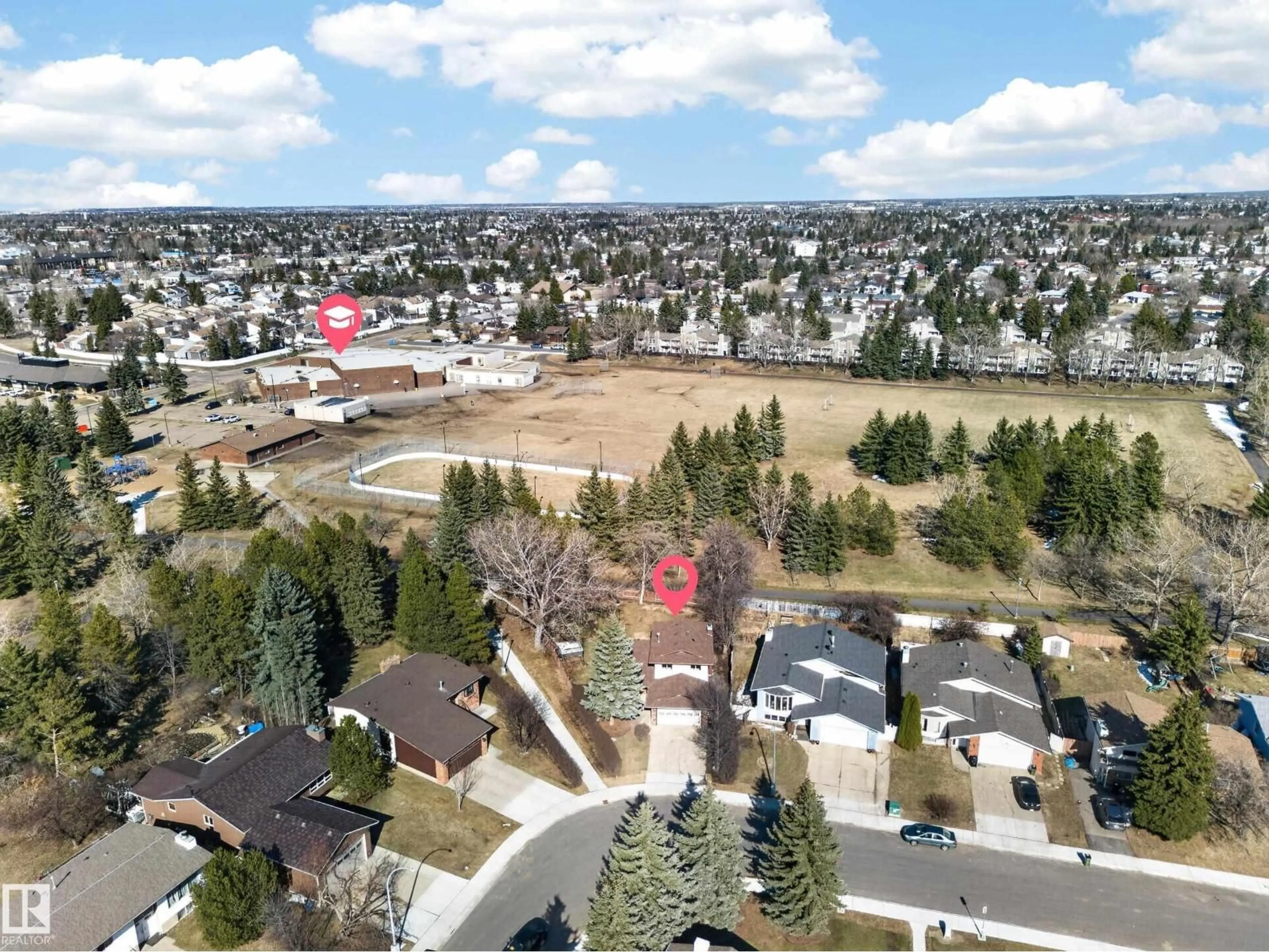 A pic from outside/outdoor area/front of a property/back of a property/a pic from drone, mountain view for NW - 1767 61 ST, Edmonton Alberta T6L1X5