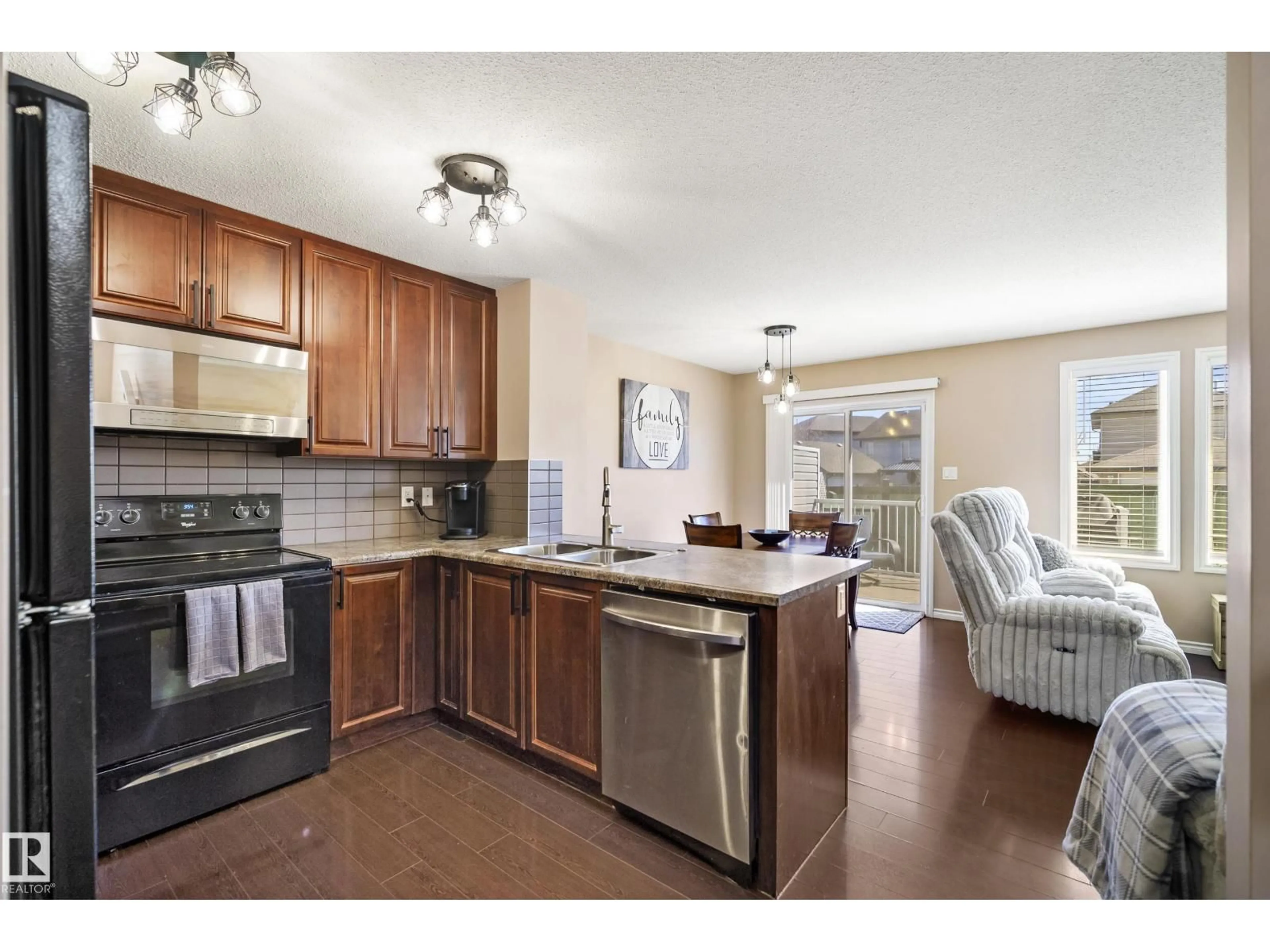 Open concept kitchen, unknown for #9 - 9231 213 ST, Edmonton Alberta T5T4K1