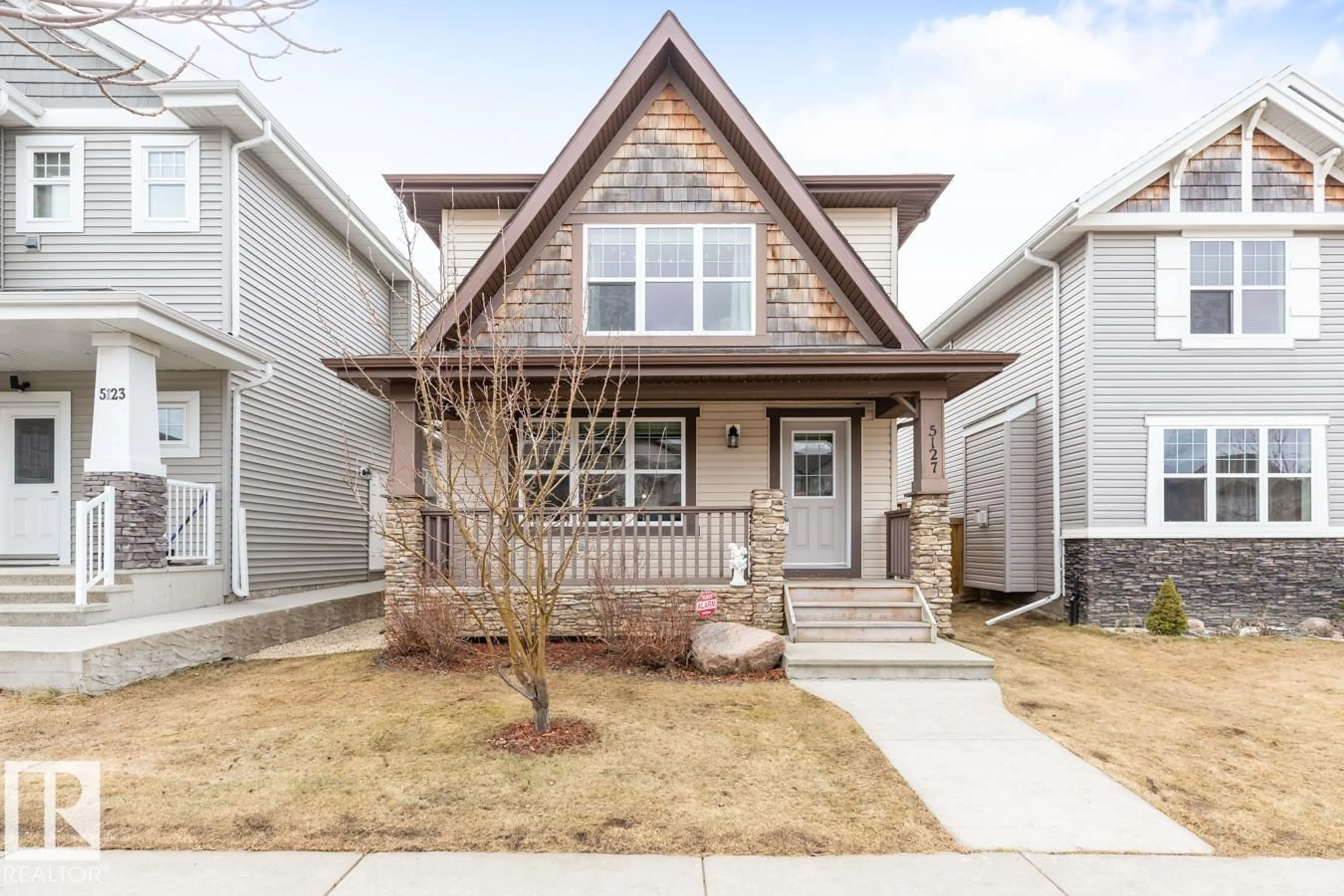 Home with brick exterior material, street for 5127 1A AV, Edmonton Alberta T6X0X3