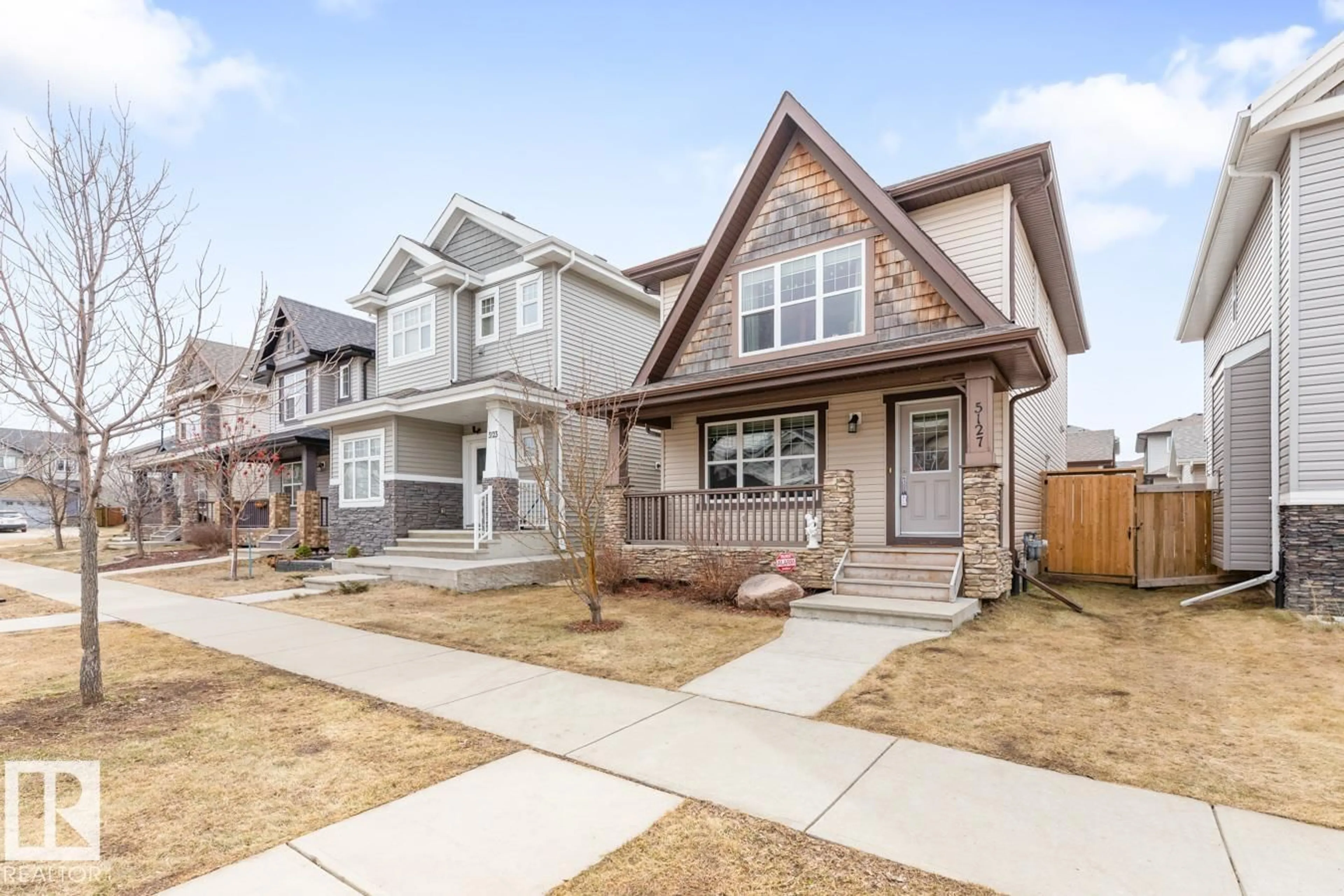 Home with brick exterior material, street for 5127 1A AV, Edmonton Alberta T6X0X3