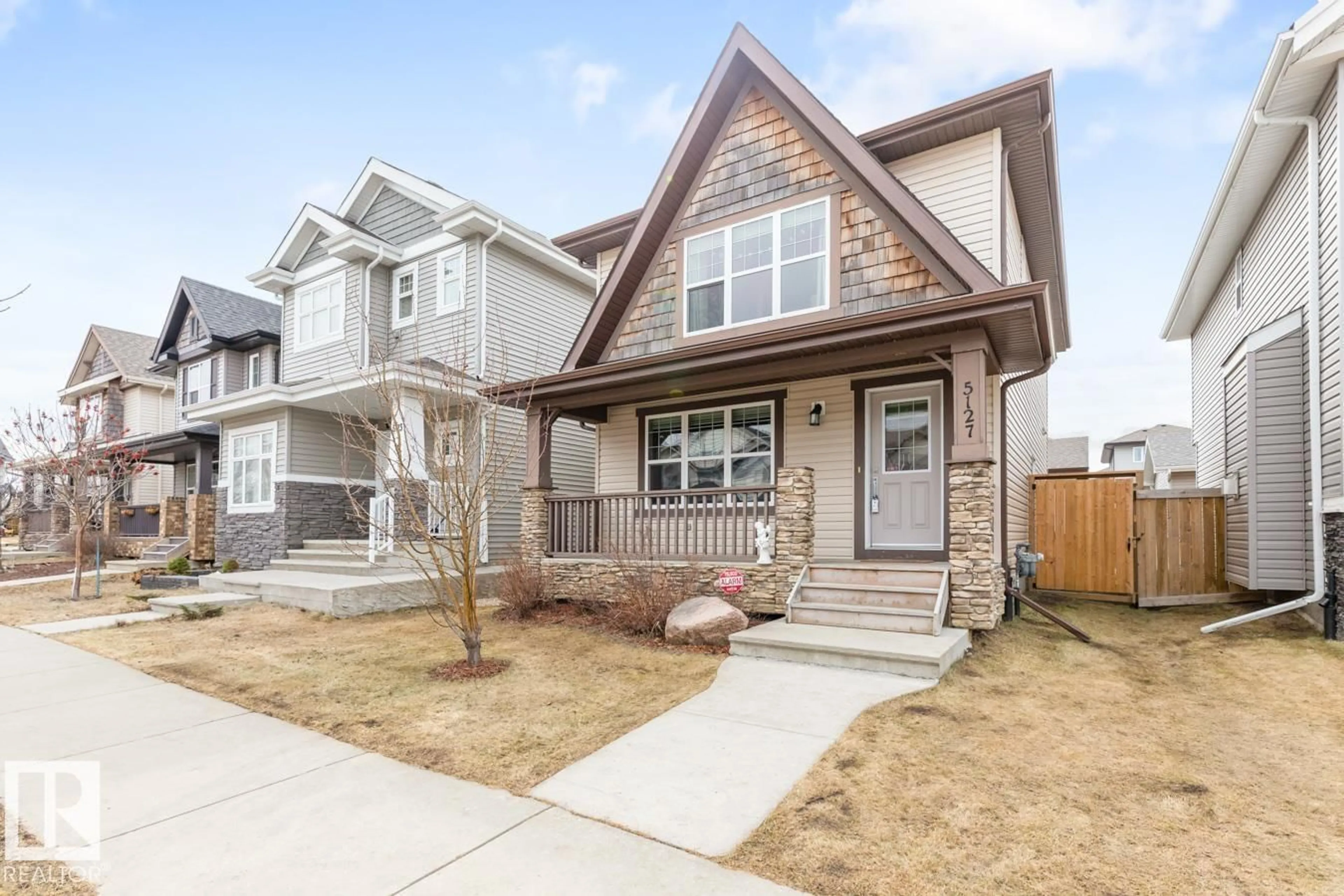 Home with brick exterior material, street for 5127 1A AV, Edmonton Alberta T6X0X3