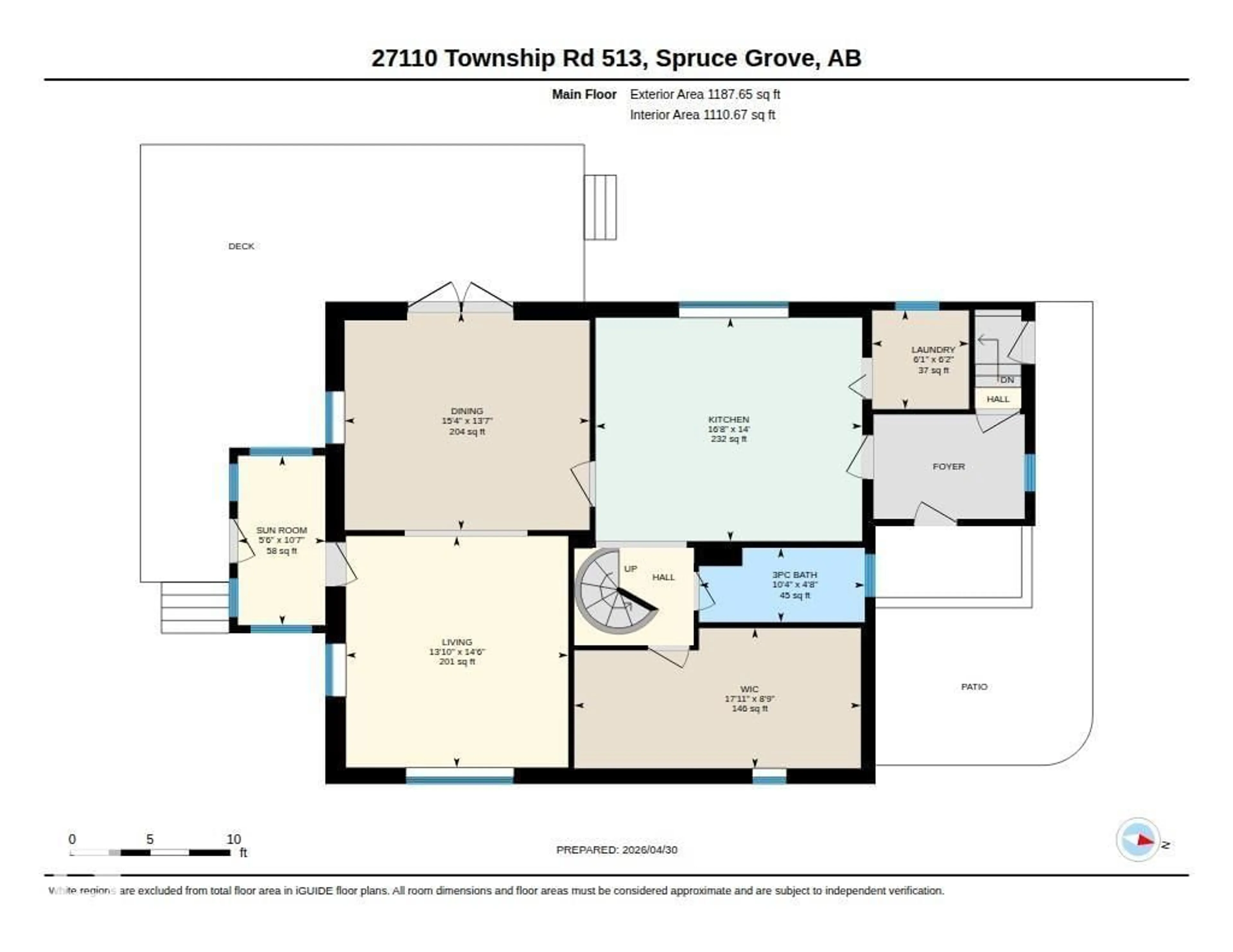 Floor plan for 27110 TWP RD 513, Rural Parkland County Alberta T7Y1H1
