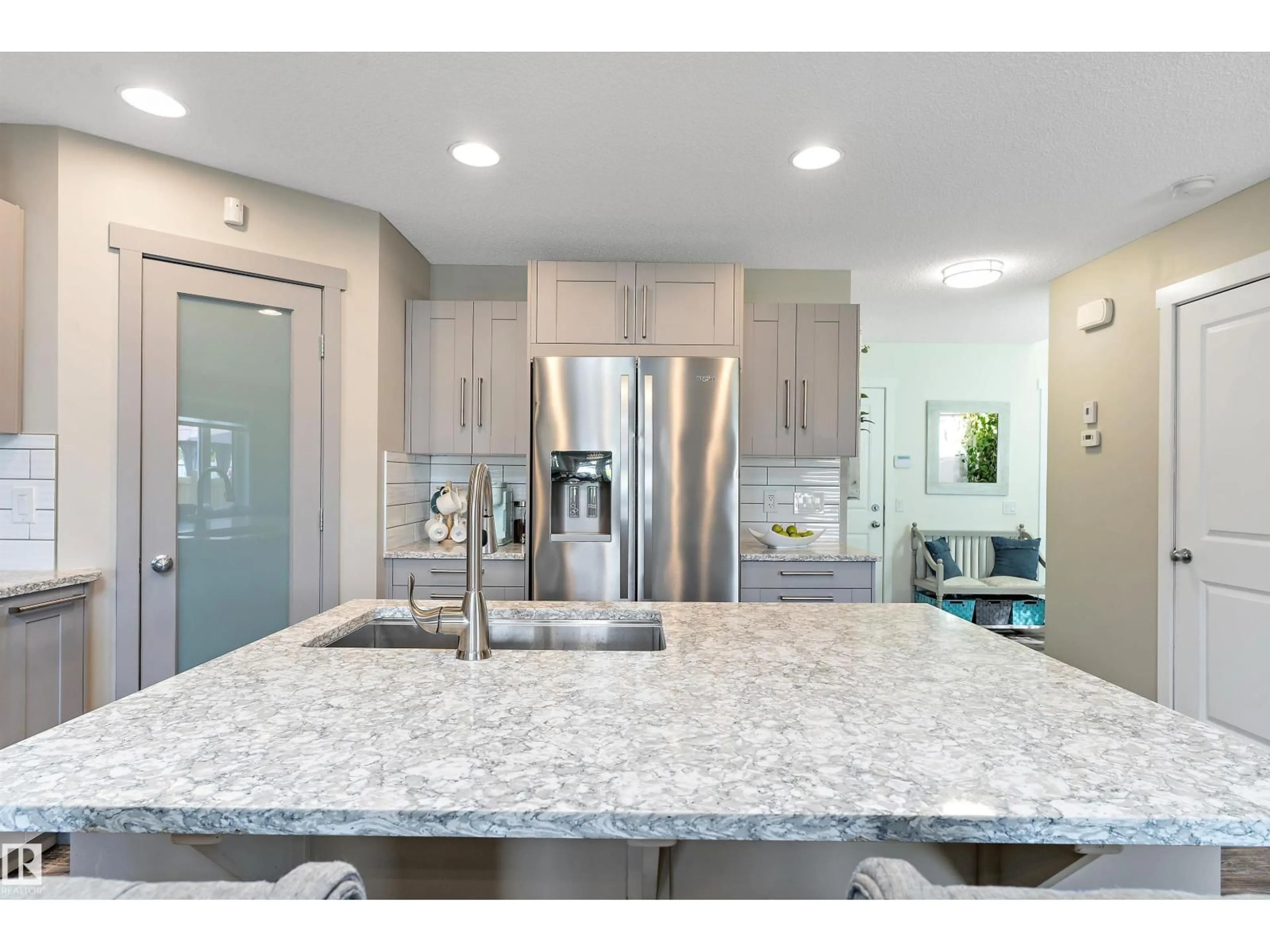 Open concept kitchen, ceramic/tile floor for 16532 140 ST, Edmonton Alberta T6V0K7