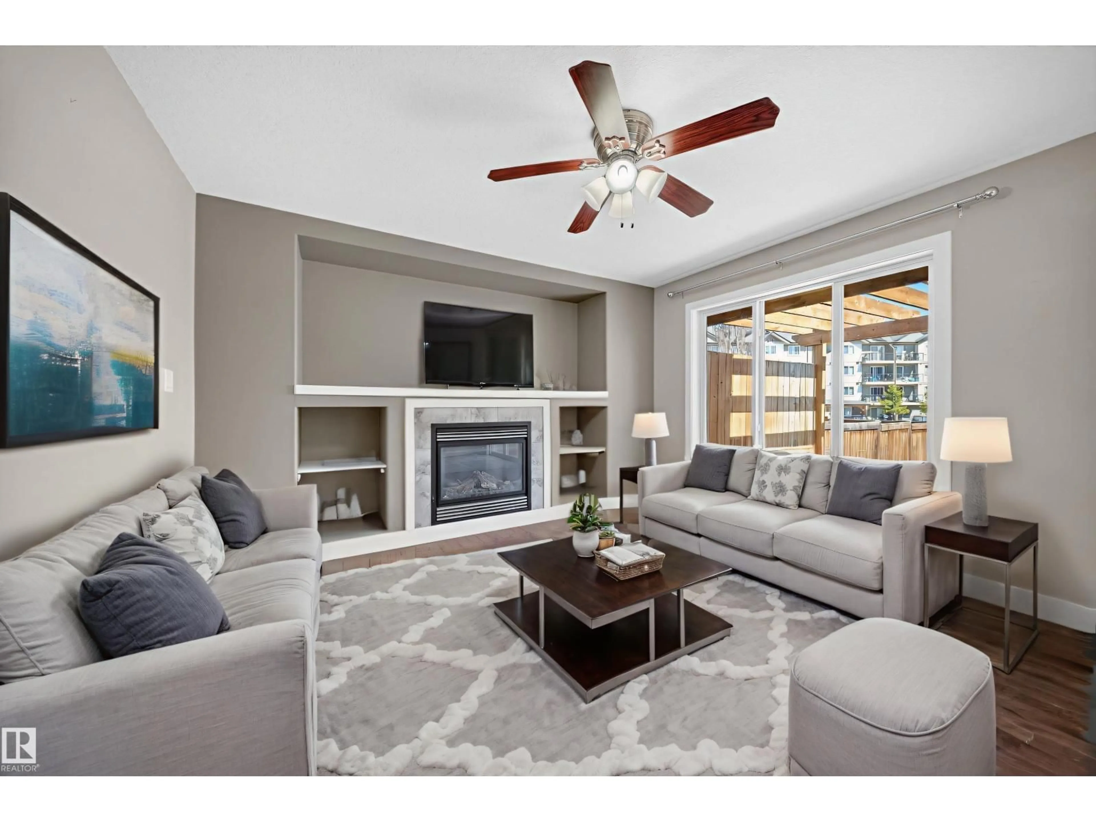Living room with furniture, unknown for 16717 60 ST, Edmonton Alberta T5Y0W6