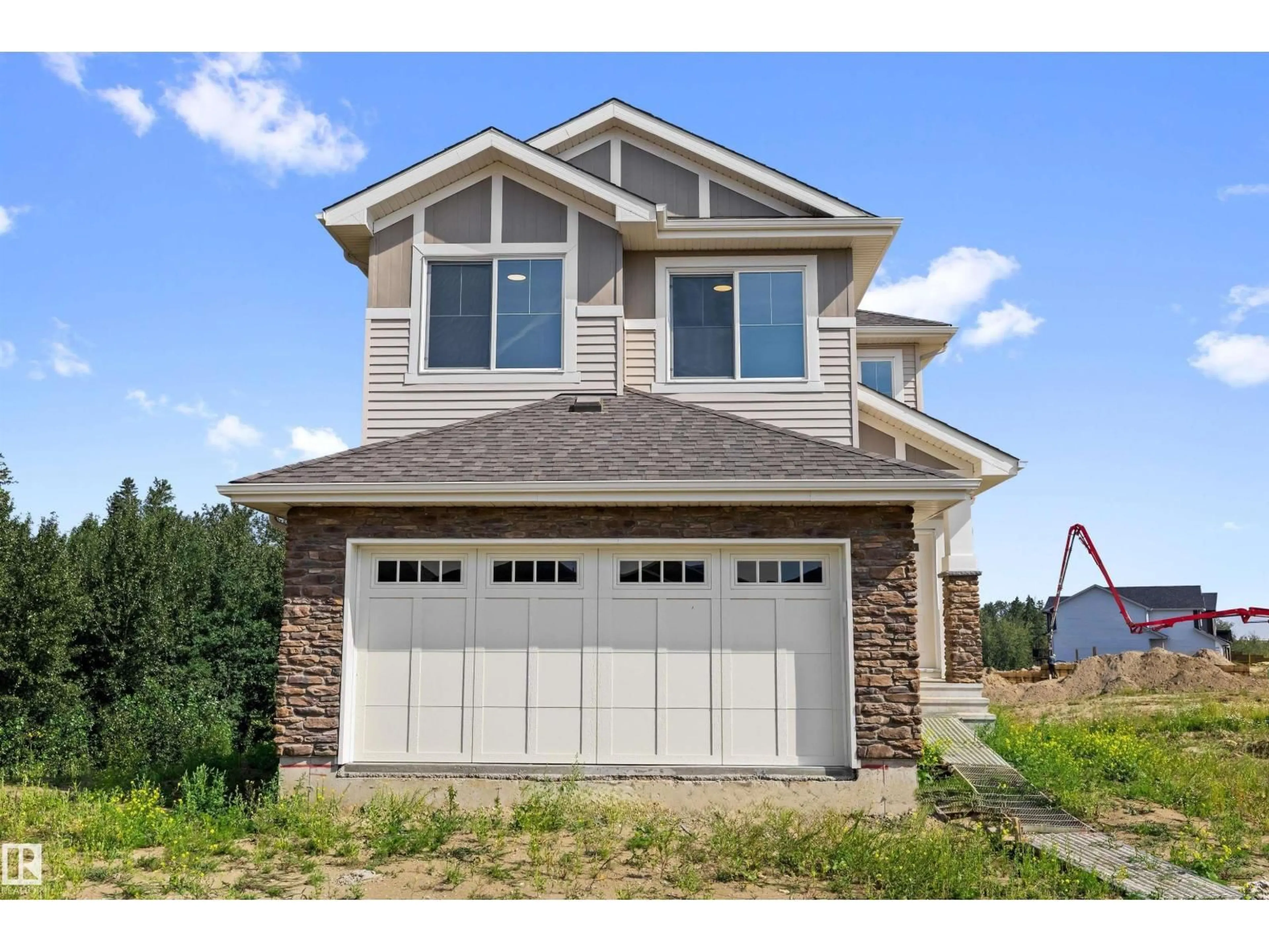 Home with vinyl exterior material, street for 5921 RAVEN CR, Edmonton Alberta T5S0S8