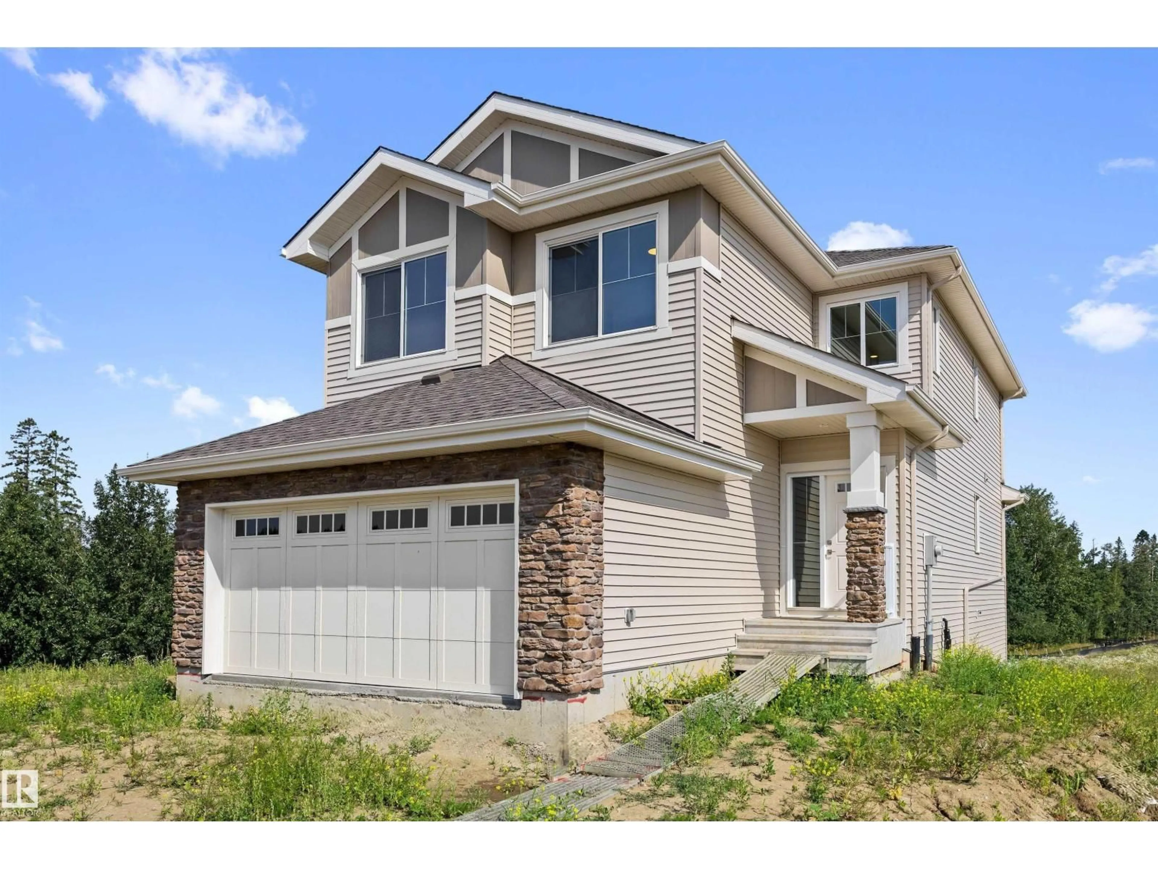 Home with vinyl exterior material, street for 5921 RAVEN CR, Edmonton Alberta T5S0S8