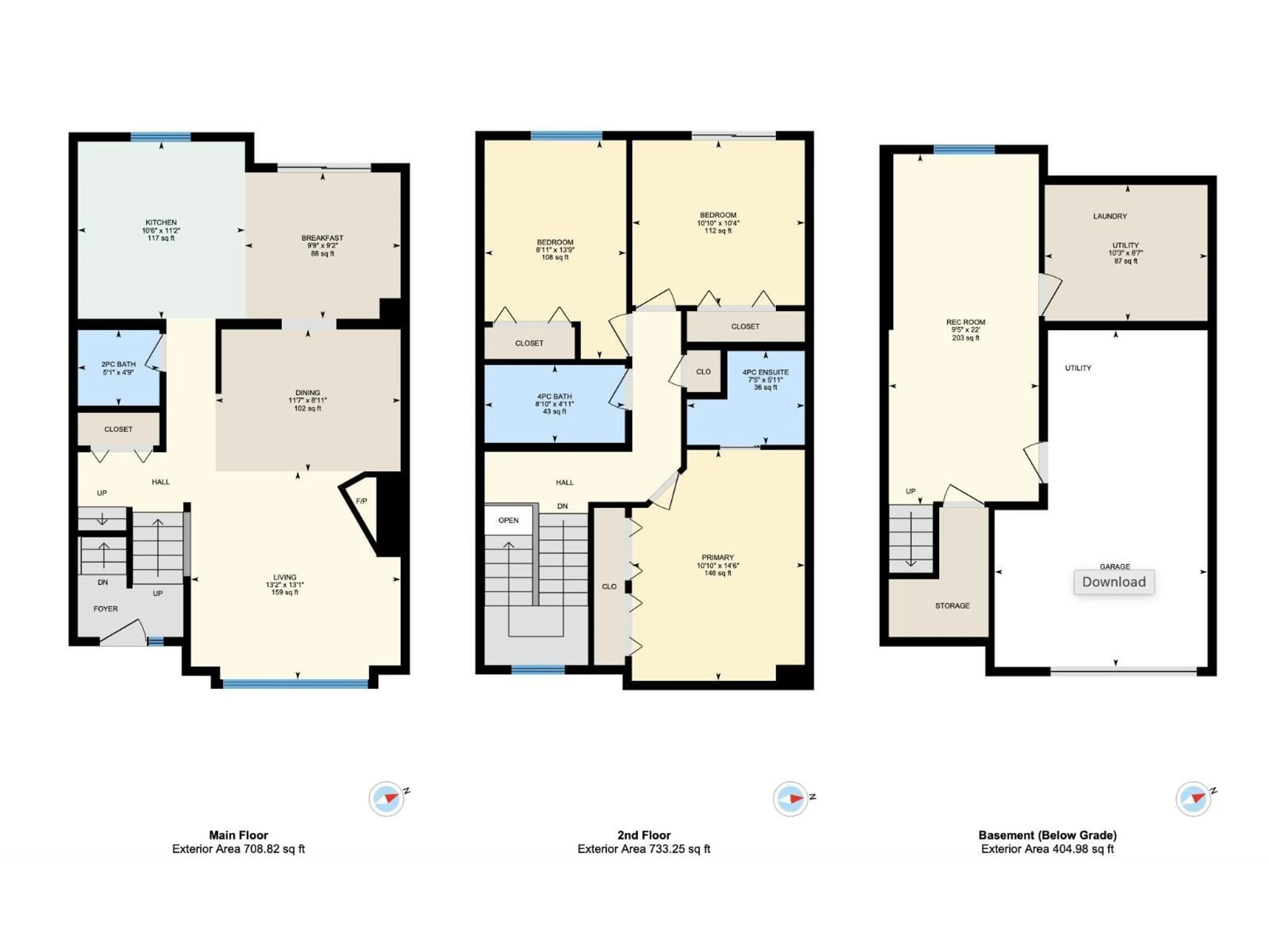 Floor plan for 17624 96 AV, Edmonton Alberta T5T6C2