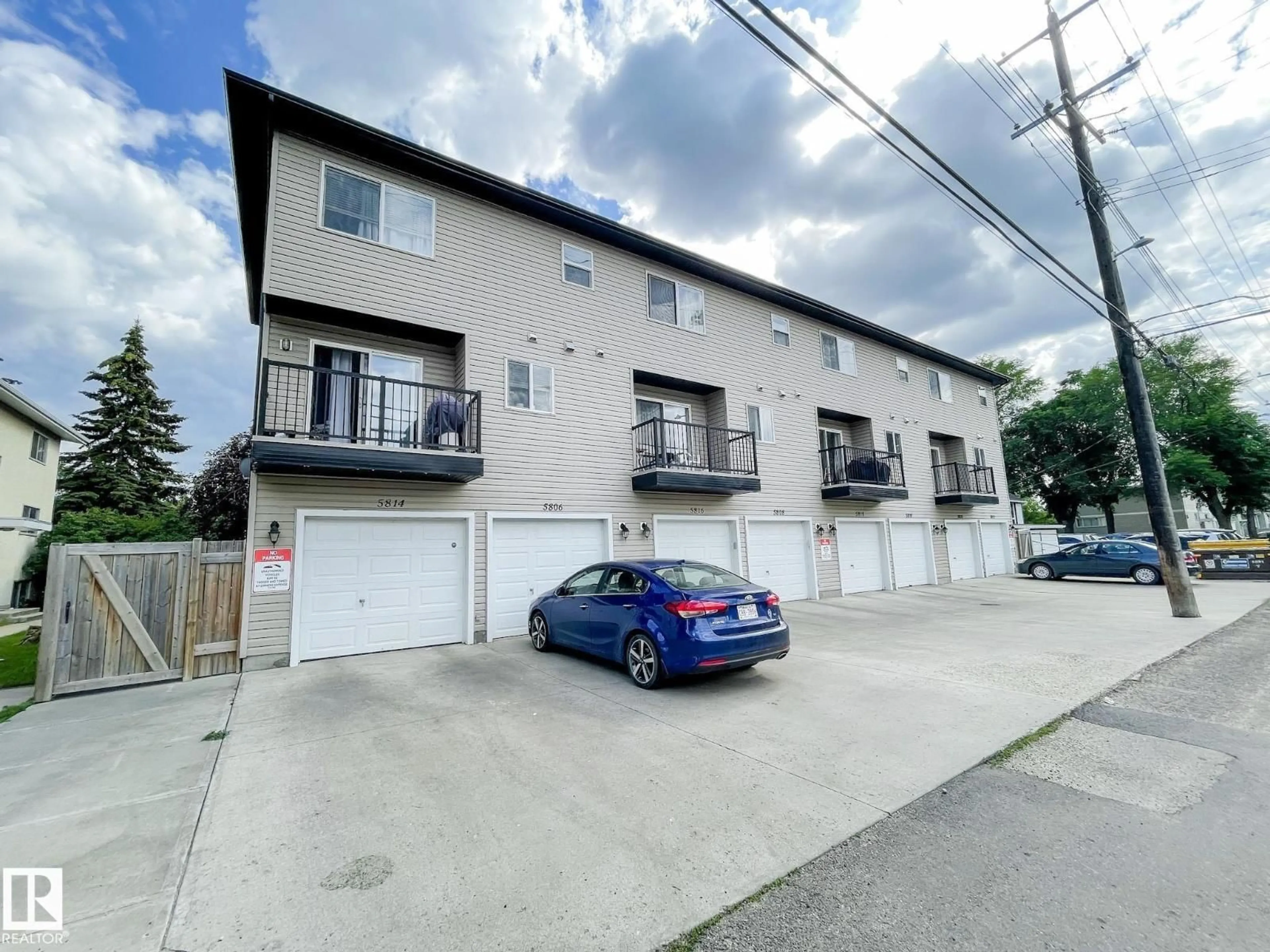 A pic from outside/outdoor area/front of a property/back of a property/a pic from drone, street for 5806 118 AV, Edmonton Alberta T5W1E4