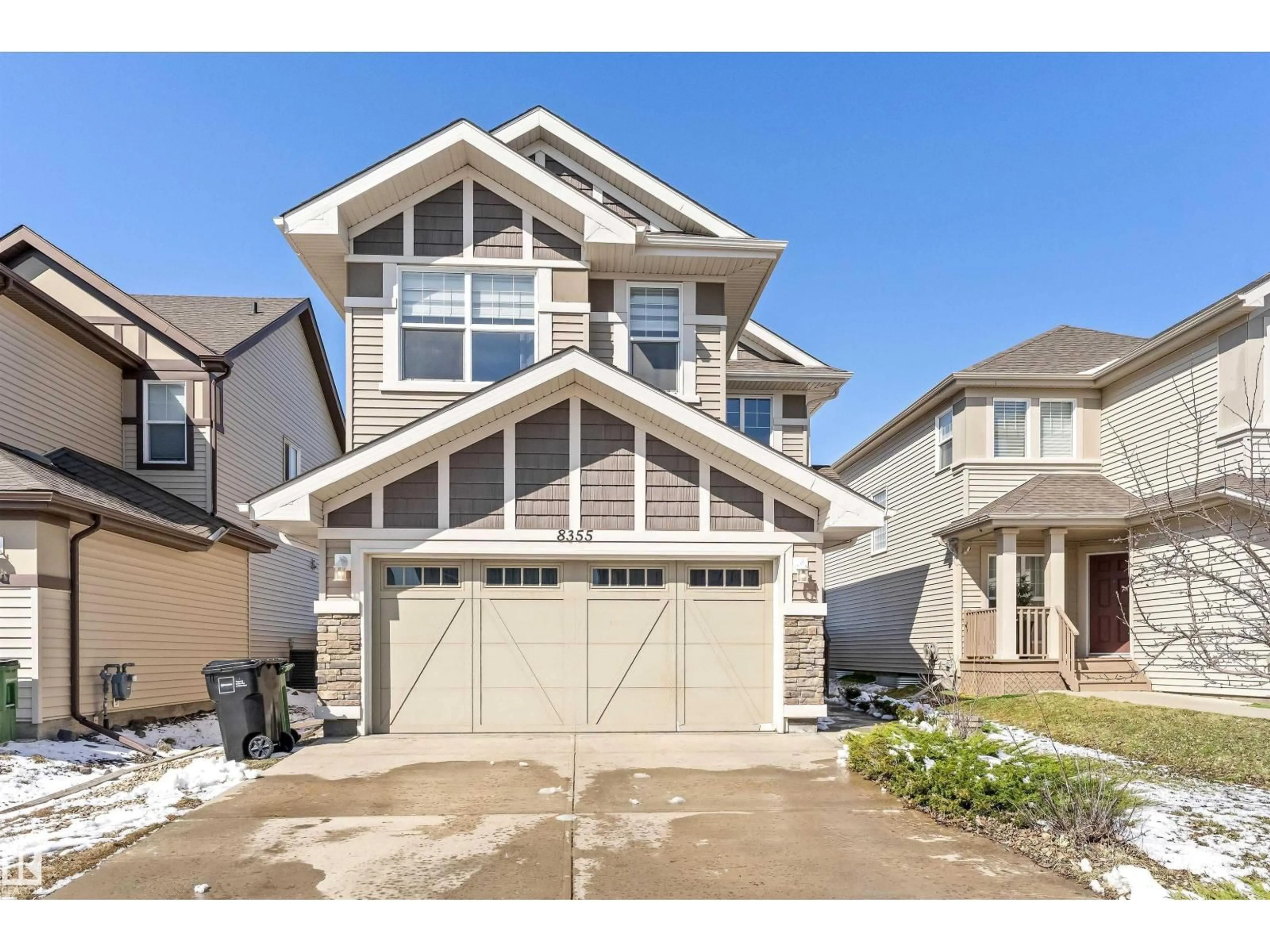 Home with vinyl exterior material, street for 8355 ELLIS CR, Edmonton Alberta T6M0P7