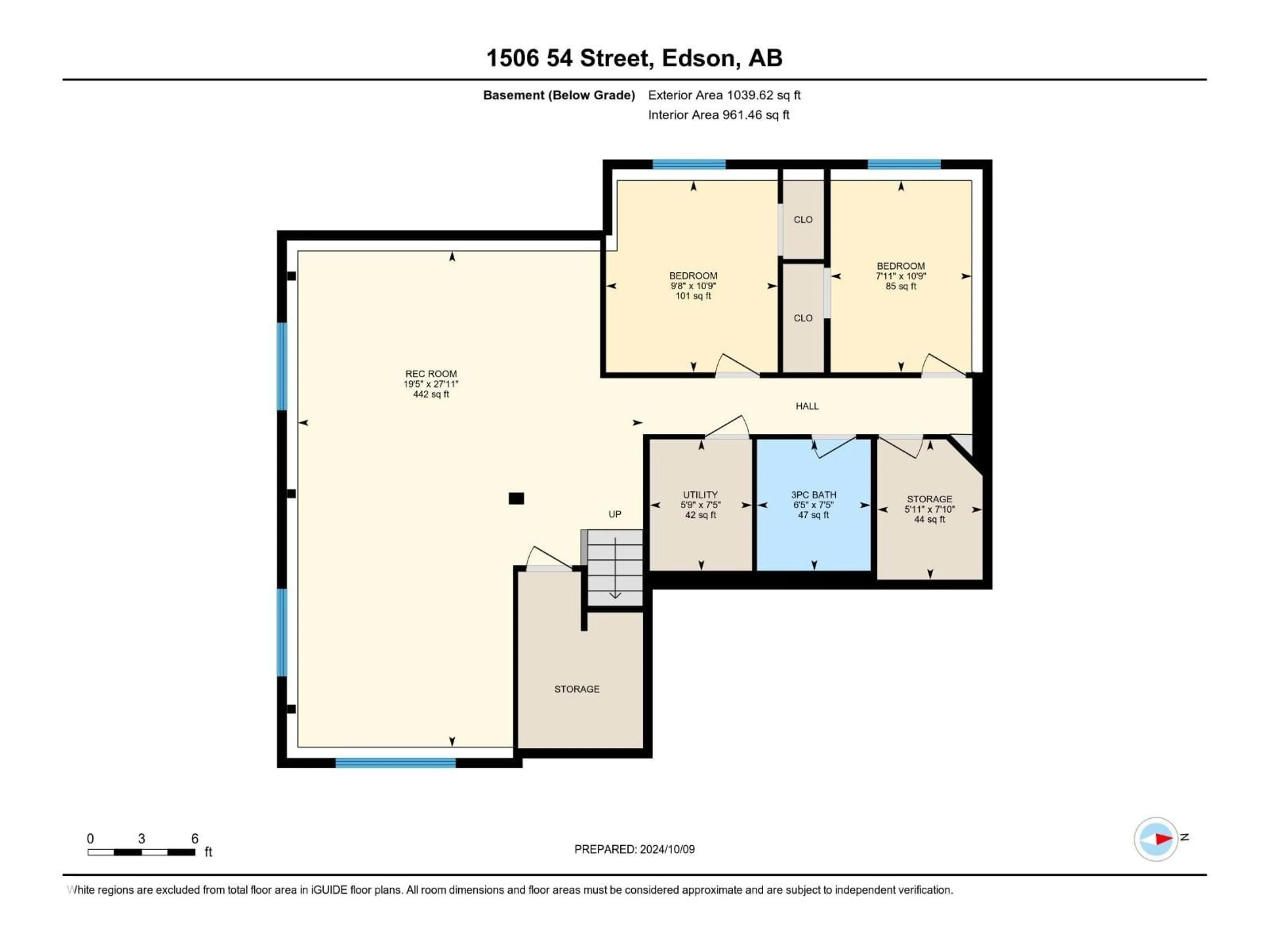 Floor plan for 1506 54 ST, Edson Alberta T7E1H3