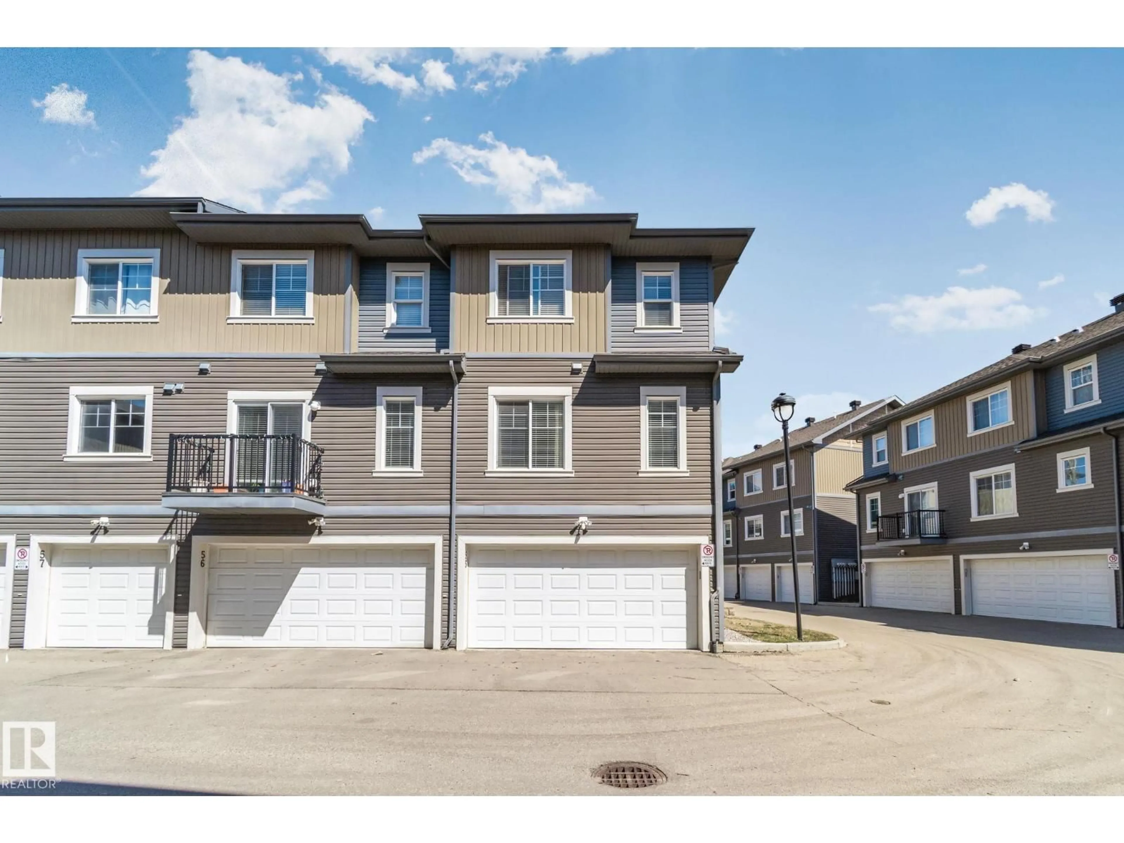 A pic from outside/outdoor area/front of a property/back of a property/a pic from drone, street for 55 - 1030 CHAPPELLE BV, Edmonton Alberta T6W2K7