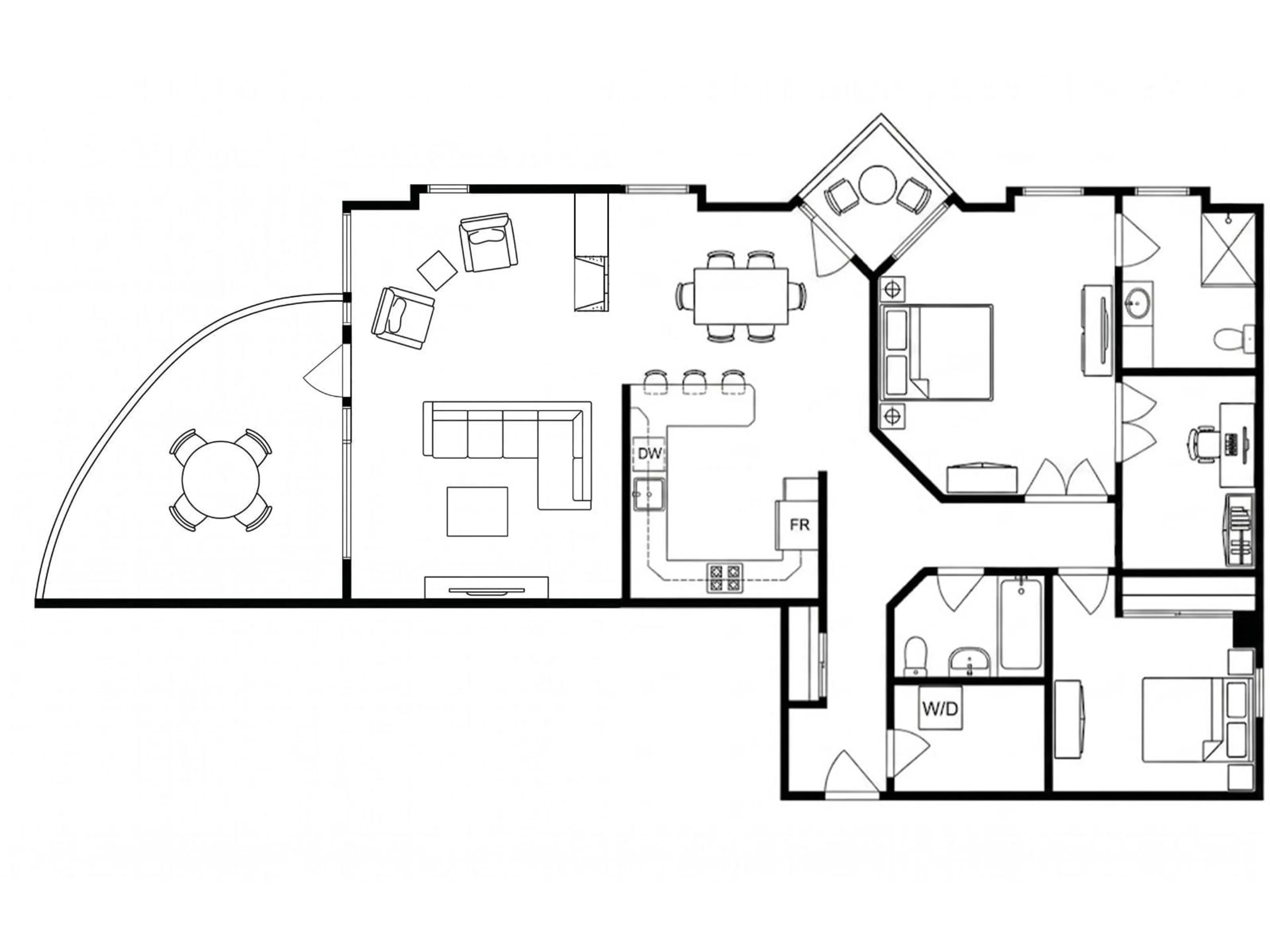 Floor plan for #801 - 9708 110 ST, Edmonton Alberta T5K2W3