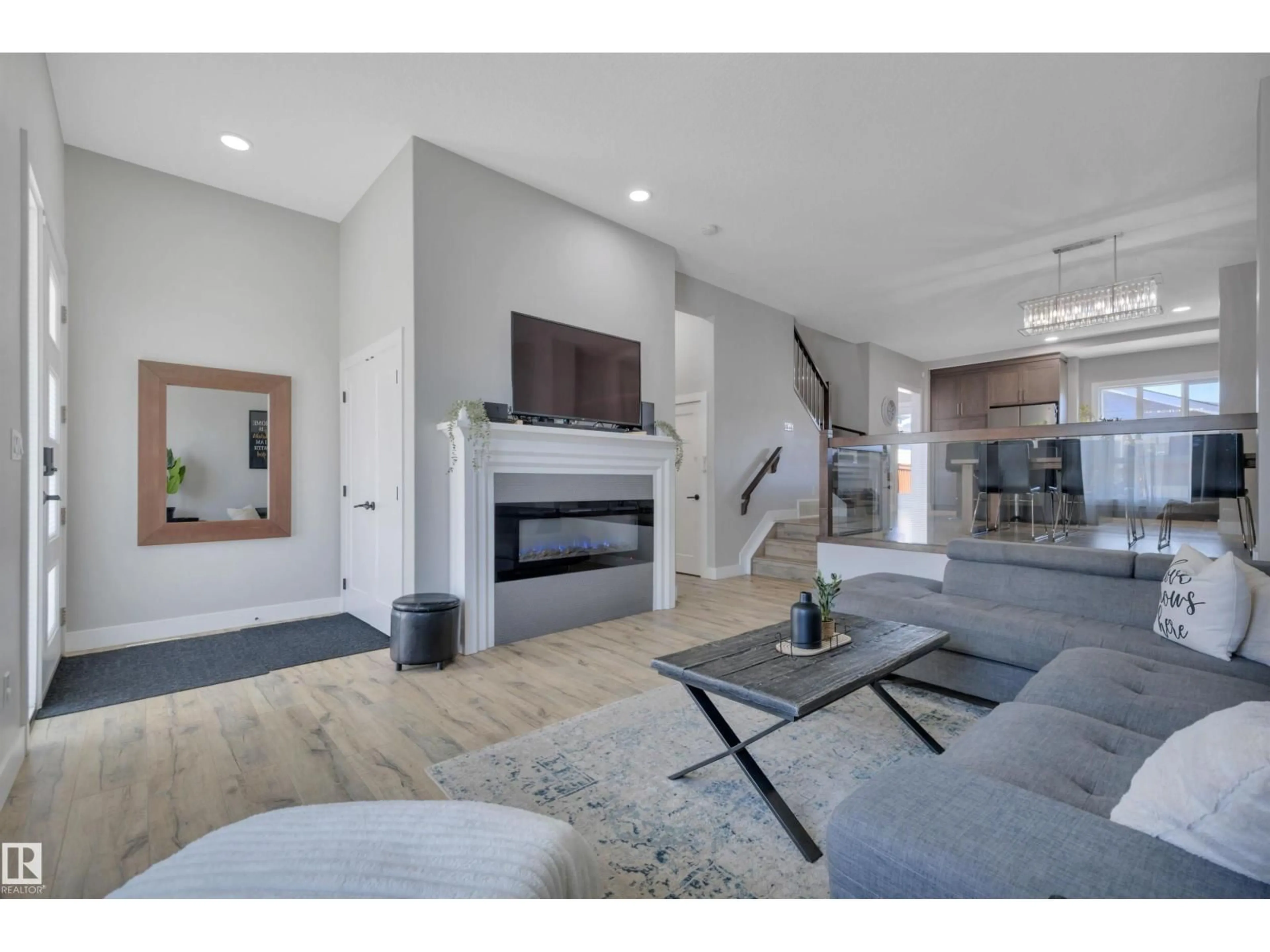 Living room with furniture, unknown for 921 BERG PL, Leduc Alberta T9E1J6