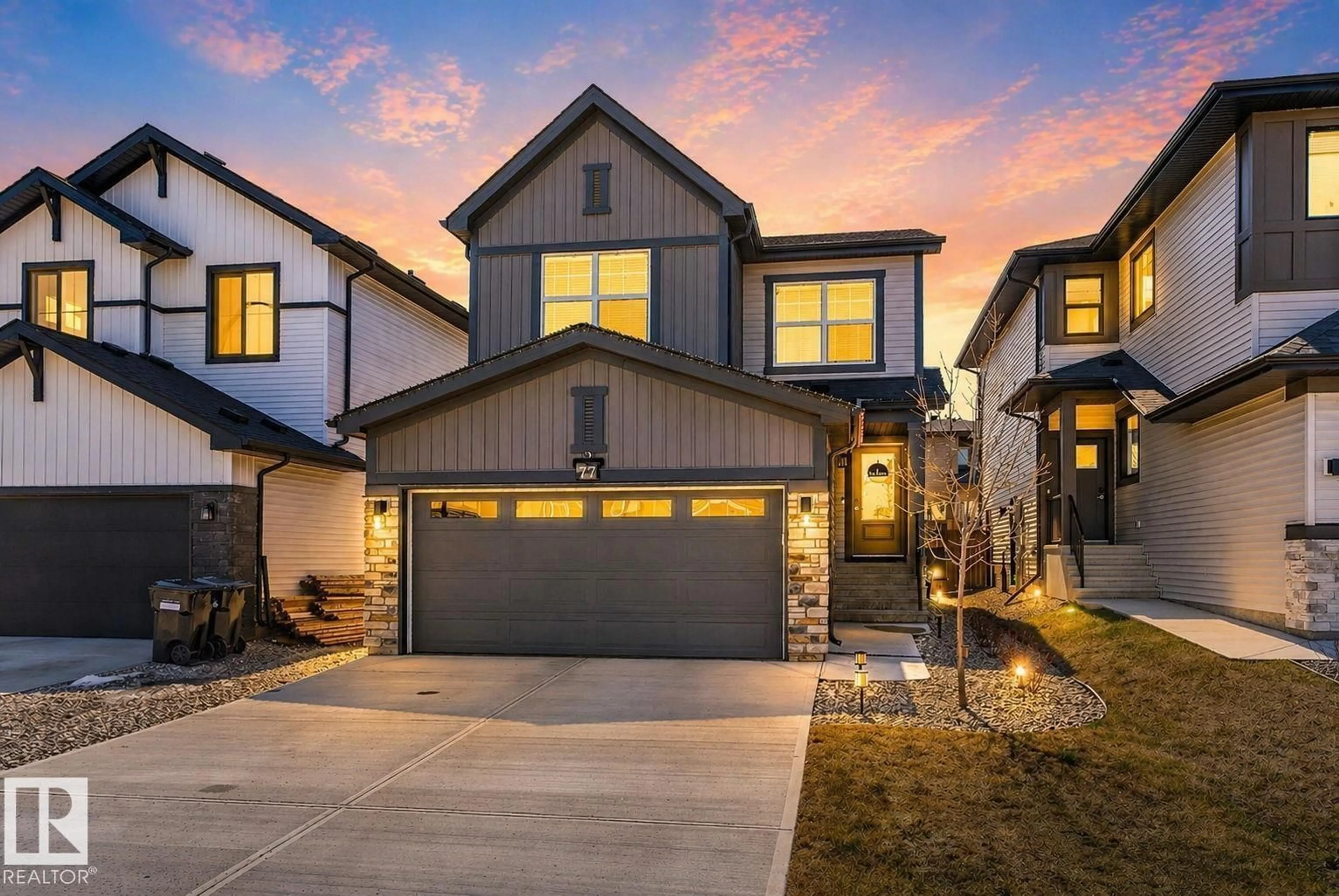 Home with brick exterior material, street for 77 PENN PL, Spruce Grove Alberta T7X2W7