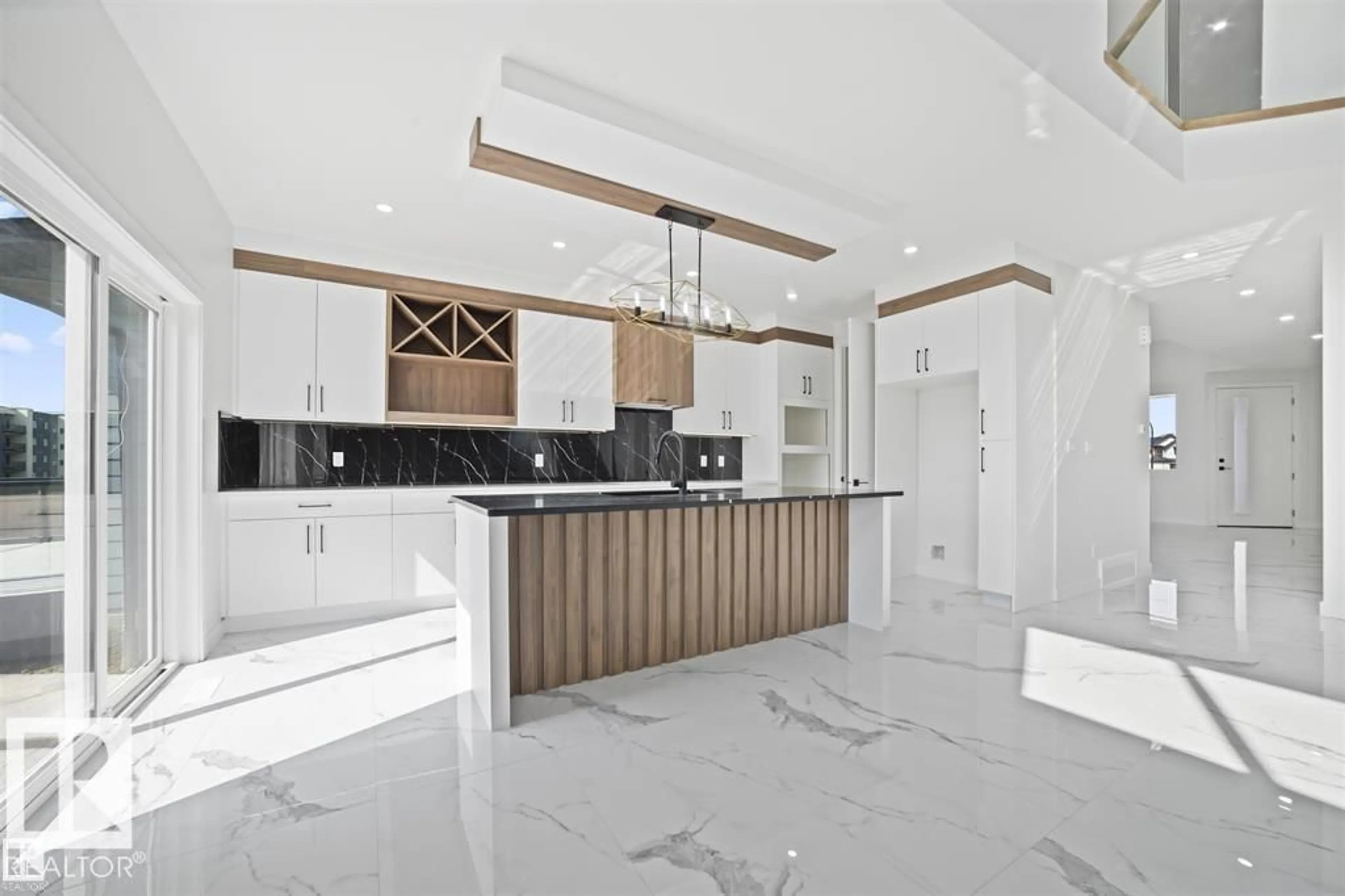 Contemporary kitchen, ceramic/tile floor for 216 33 ST, Edmonton Alberta T6X3C7