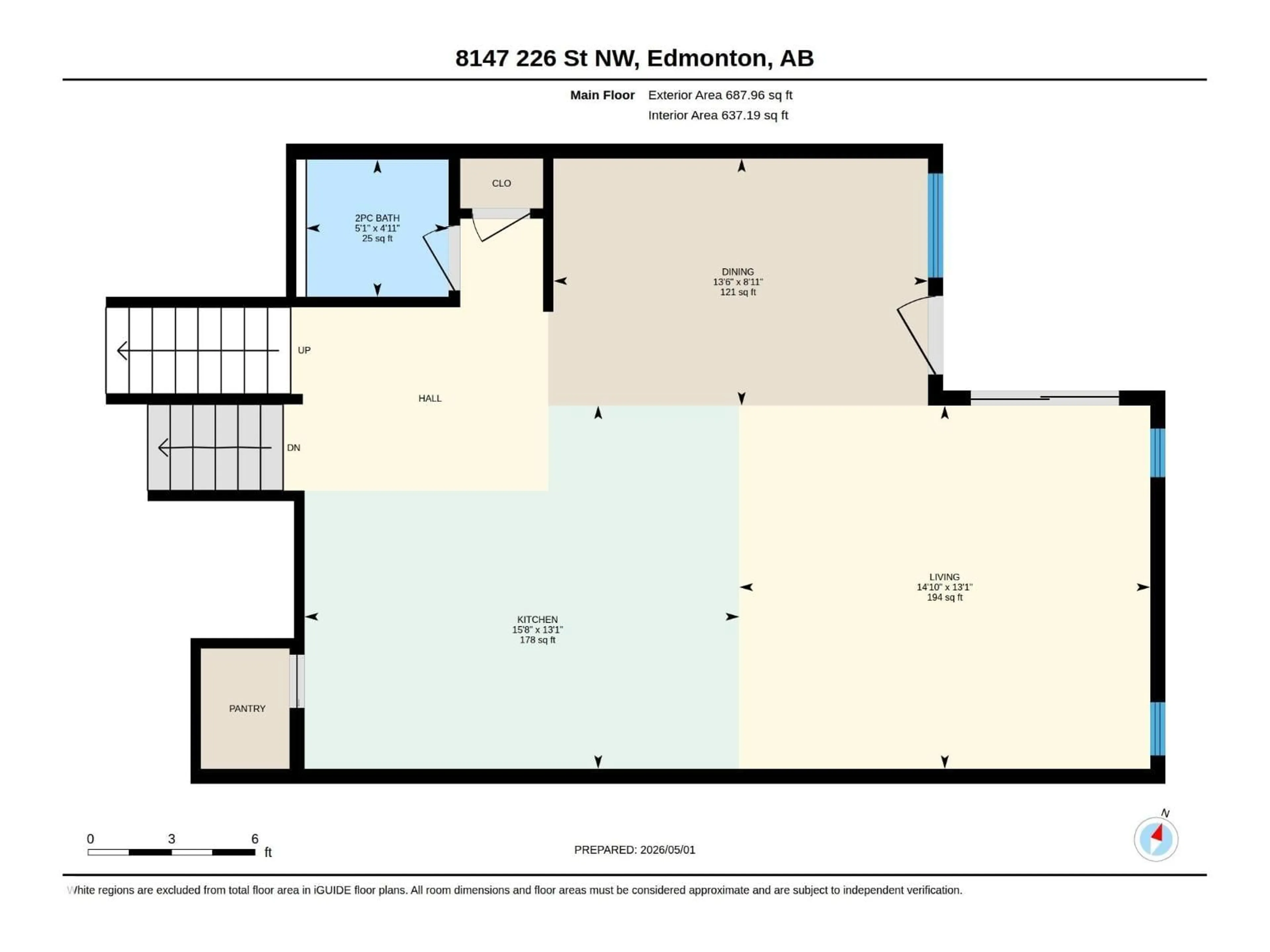 Floor plan for NW - 8147 226 ST, Edmonton Alberta T5T7K9
