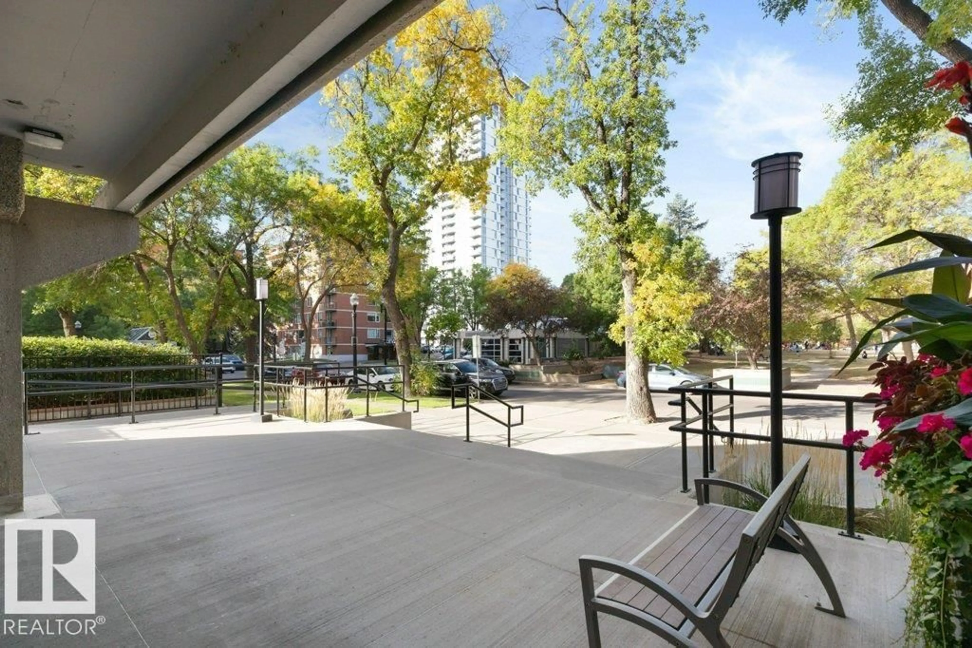 Patio, unknown for 202 - 9809 110 ST, Edmonton Alberta T5K2J9