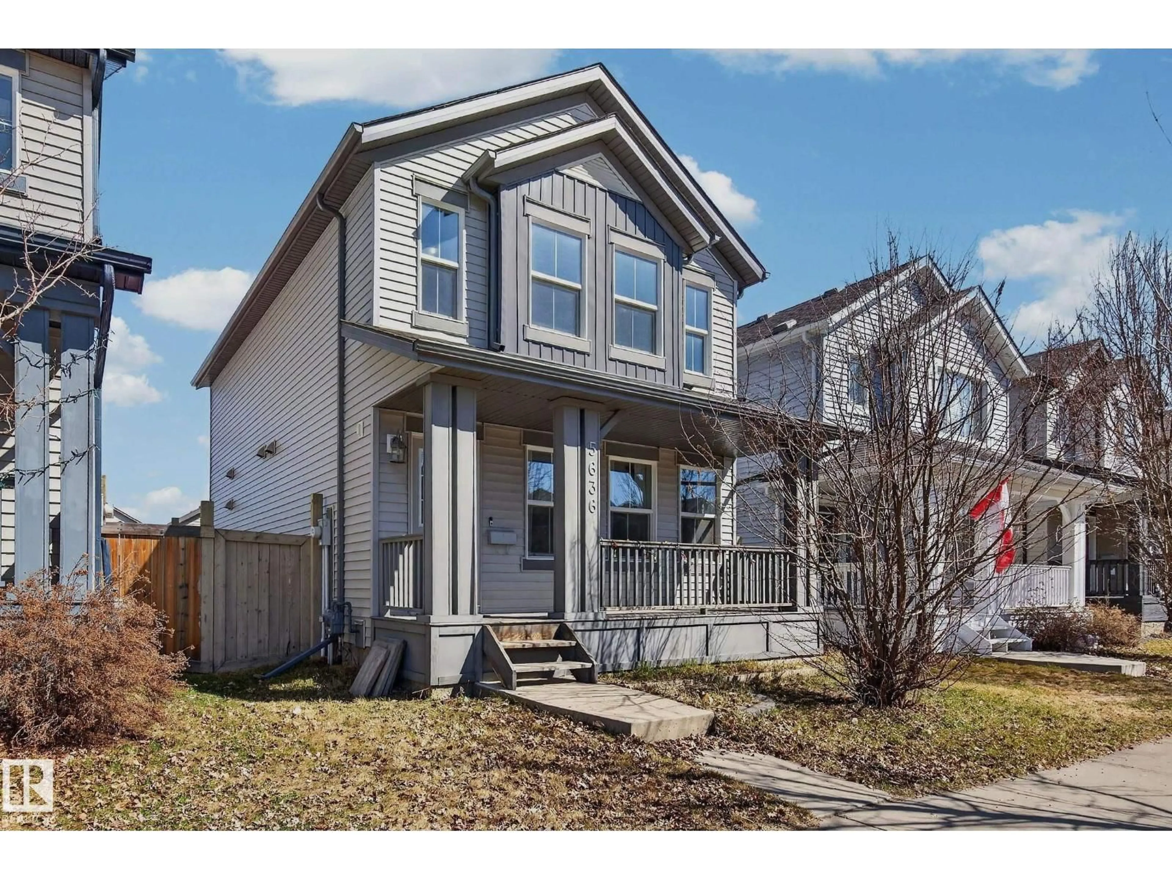 Home with vinyl exterior material, street for 5636 18 AV, Edmonton Alberta T6X1P8