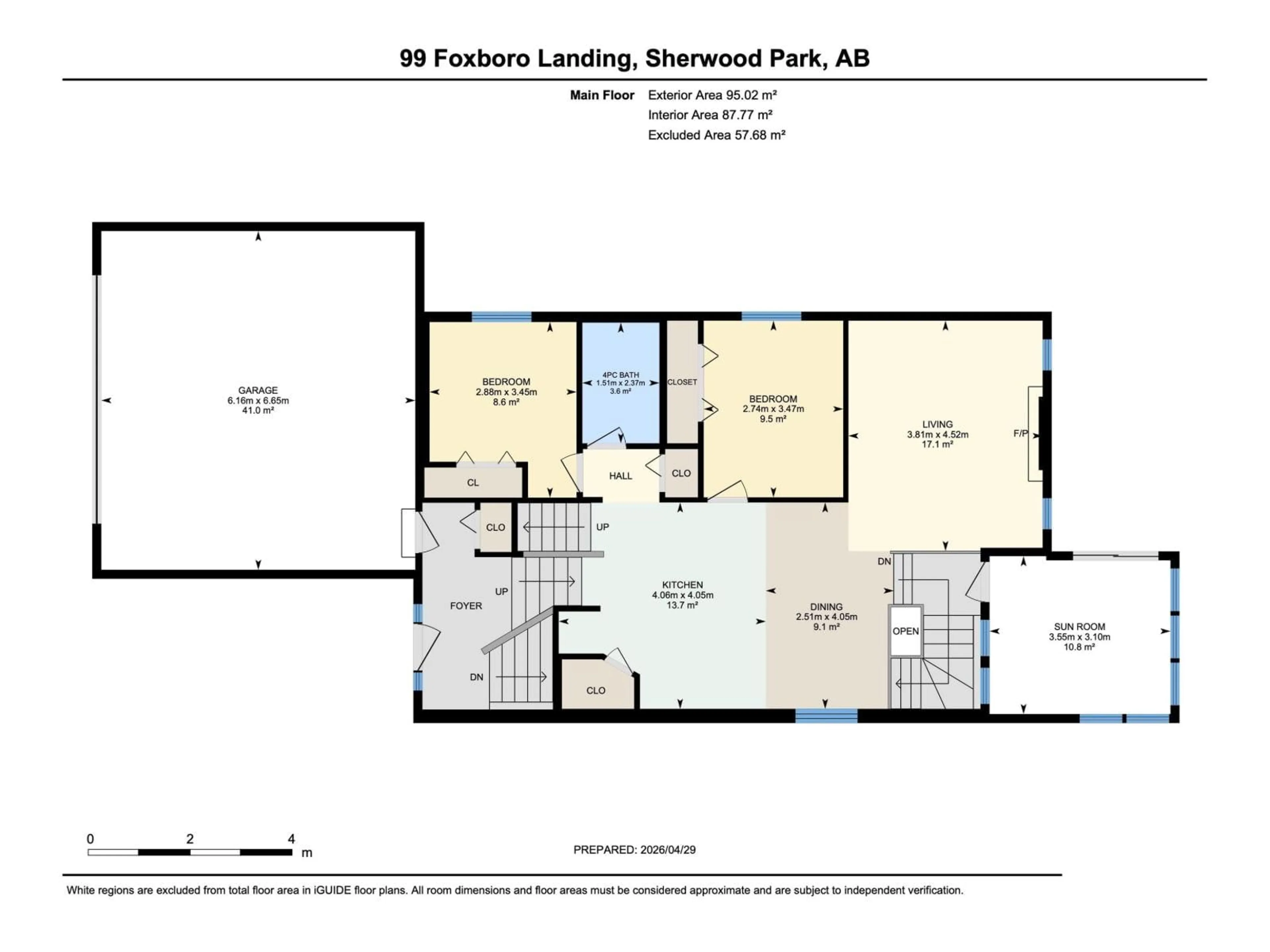 Floor plan for 99 FOXBORO LD, Sherwood Park Alberta T8A6C9