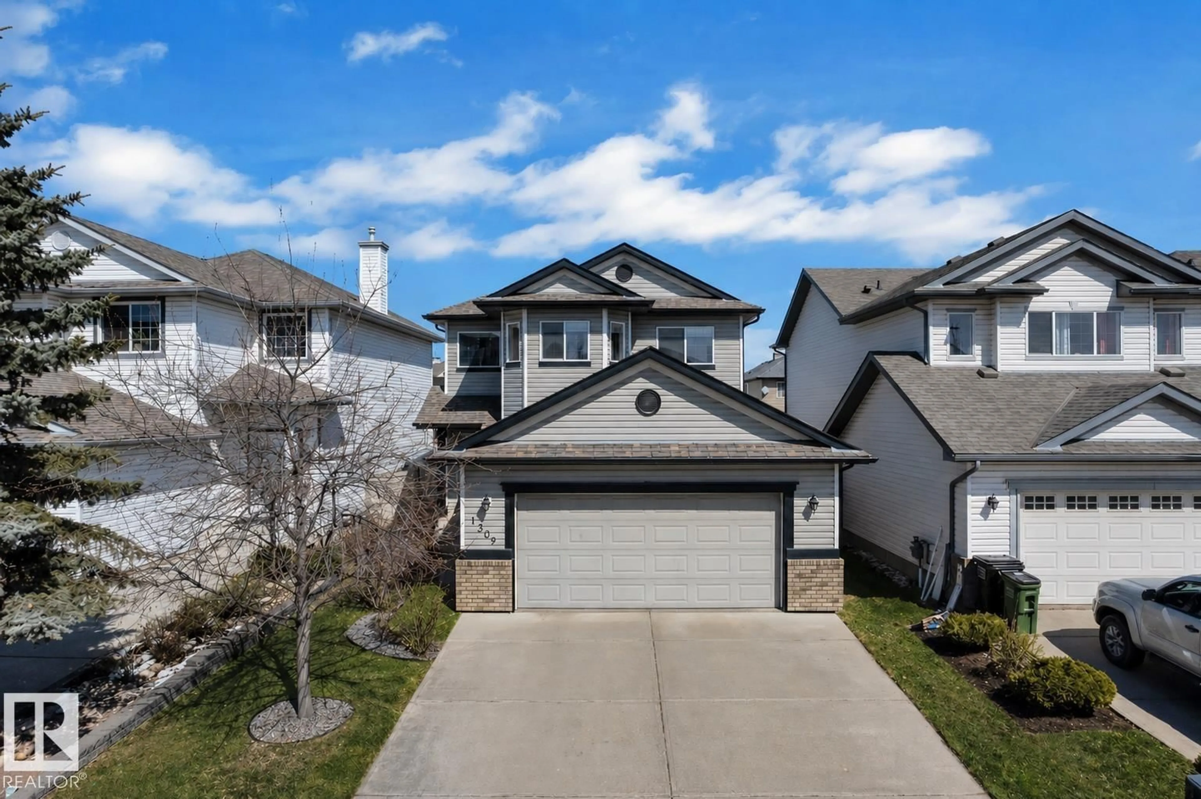 A pic from outside/outdoor area/front of a property/back of a property/a pic from drone, street for SW - 1309 MCALLISTER WY, Edmonton Alberta T6W1R5