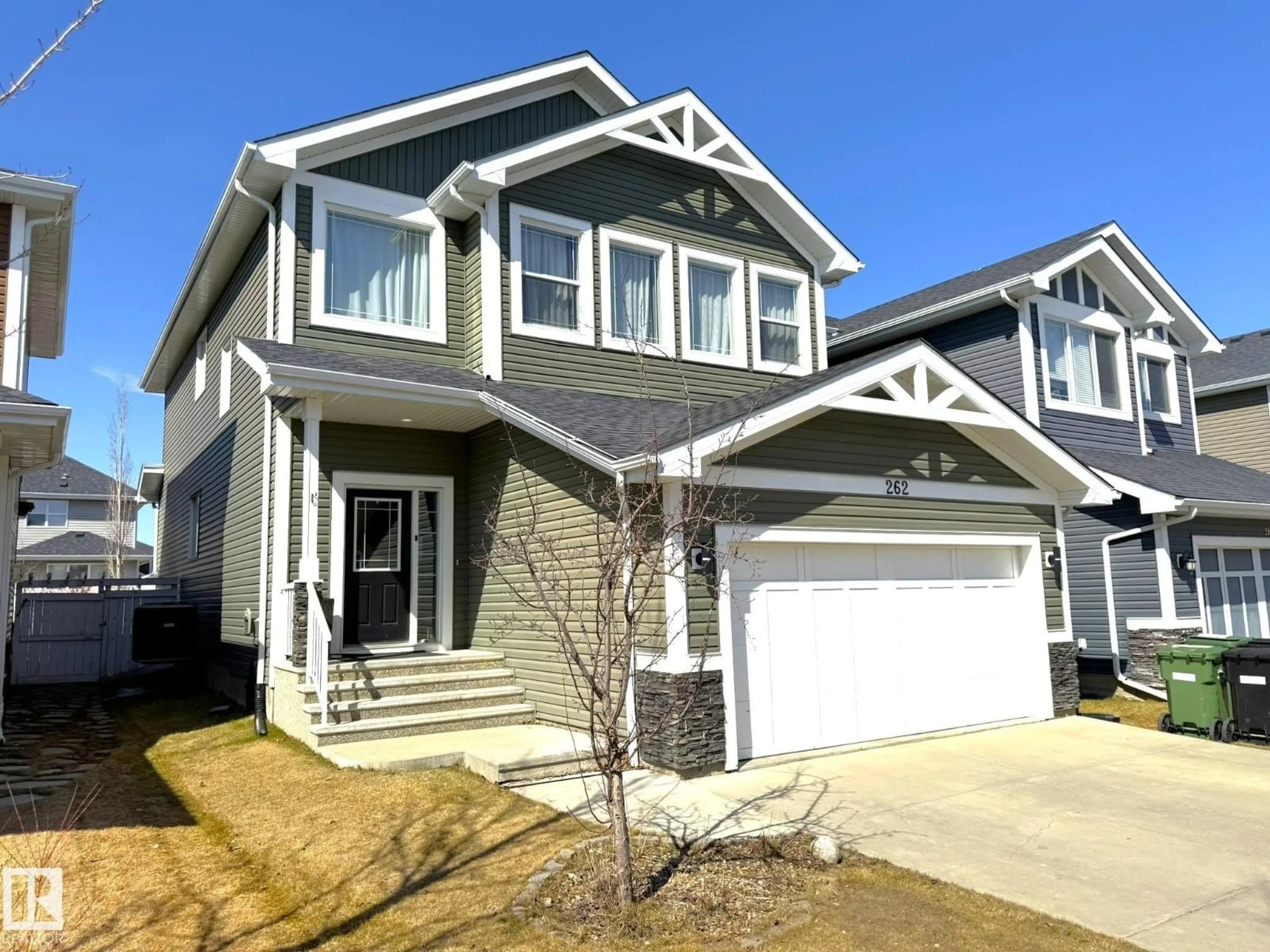 Home with vinyl exterior material, street for 262 SHEPPARD CI, Leduc Alberta T9E0T5