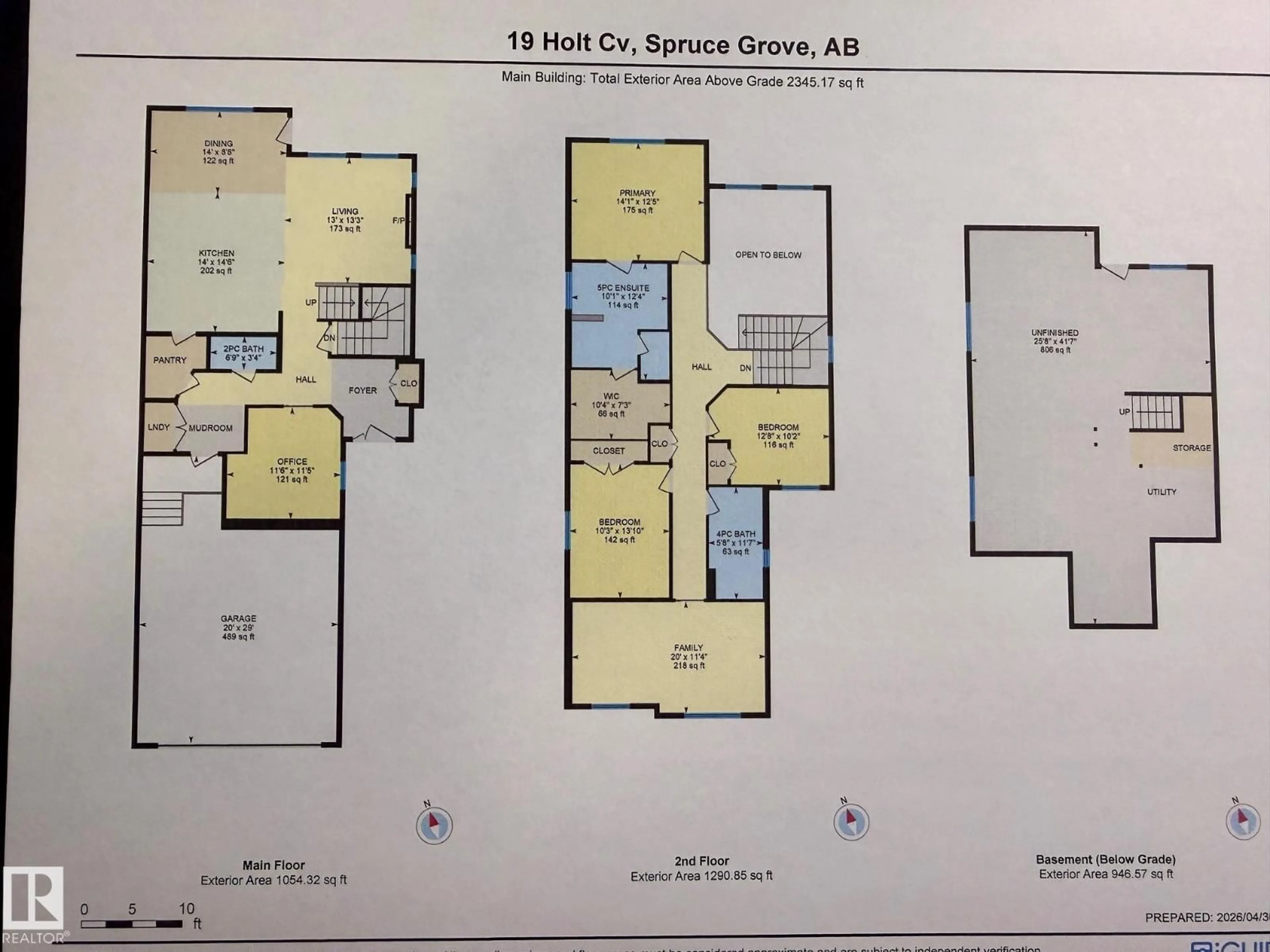 Floor plan for 19 HOLT CV, Spruce Grove Alberta T7X2W9