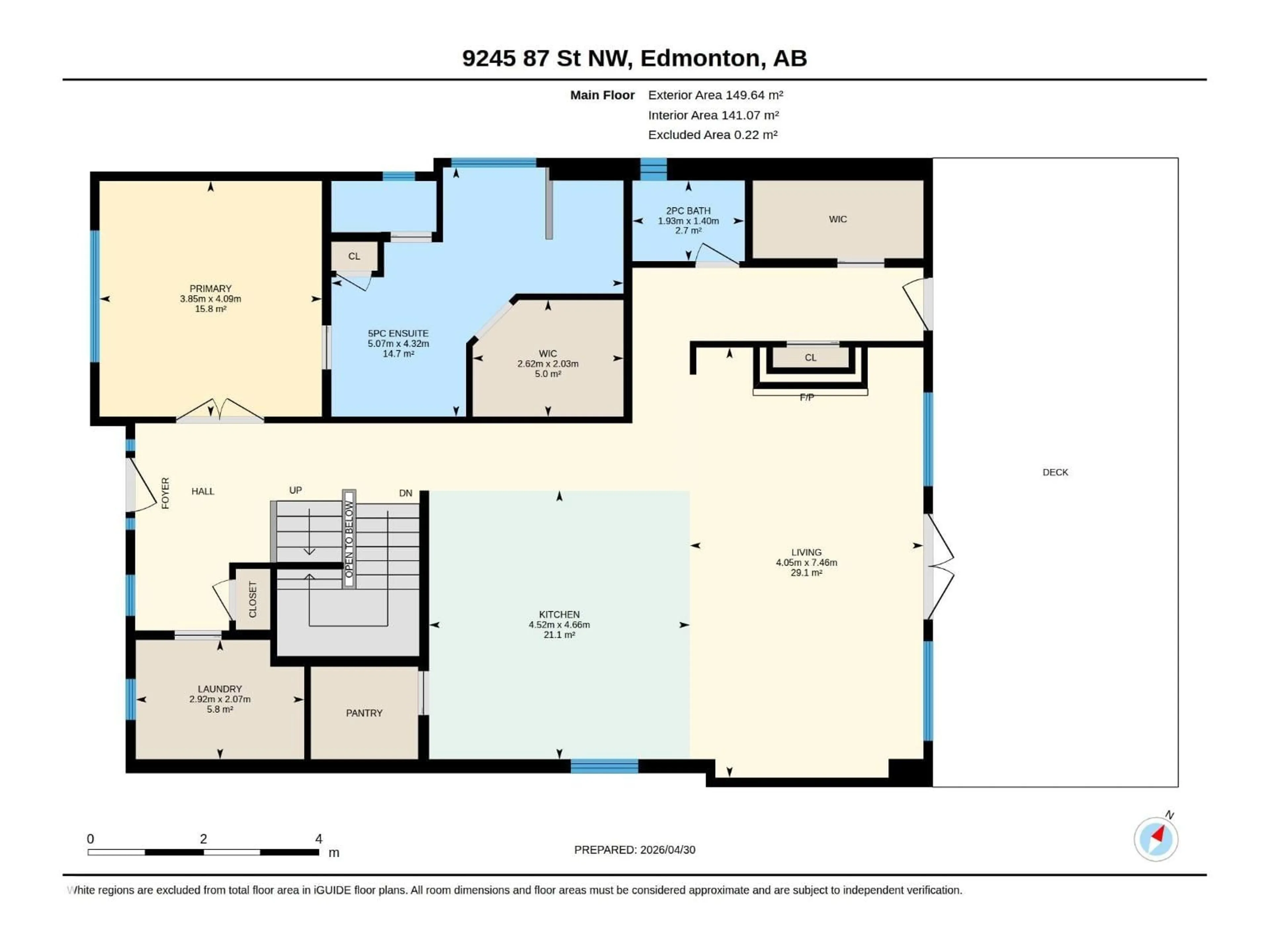Floor plan for 9245 87 ST, Edmonton Alberta T6C3H7