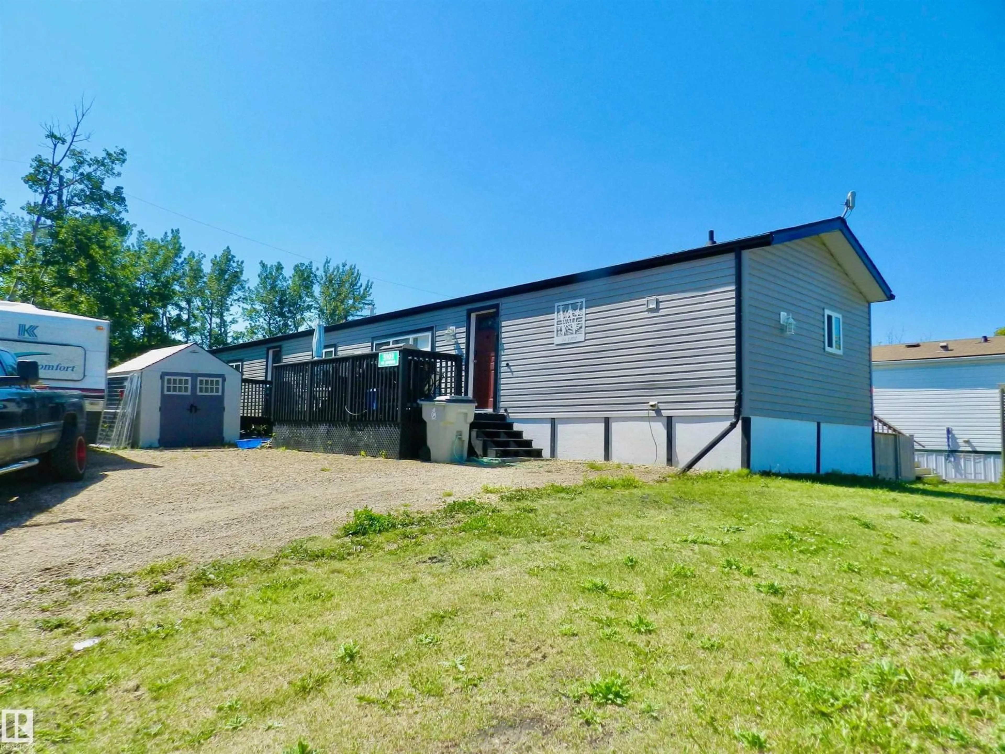 A pic from outside/outdoor area/front of a property/back of a property/a pic from drone, building for 5103 49 AV, Busby Alberta T0G0H0