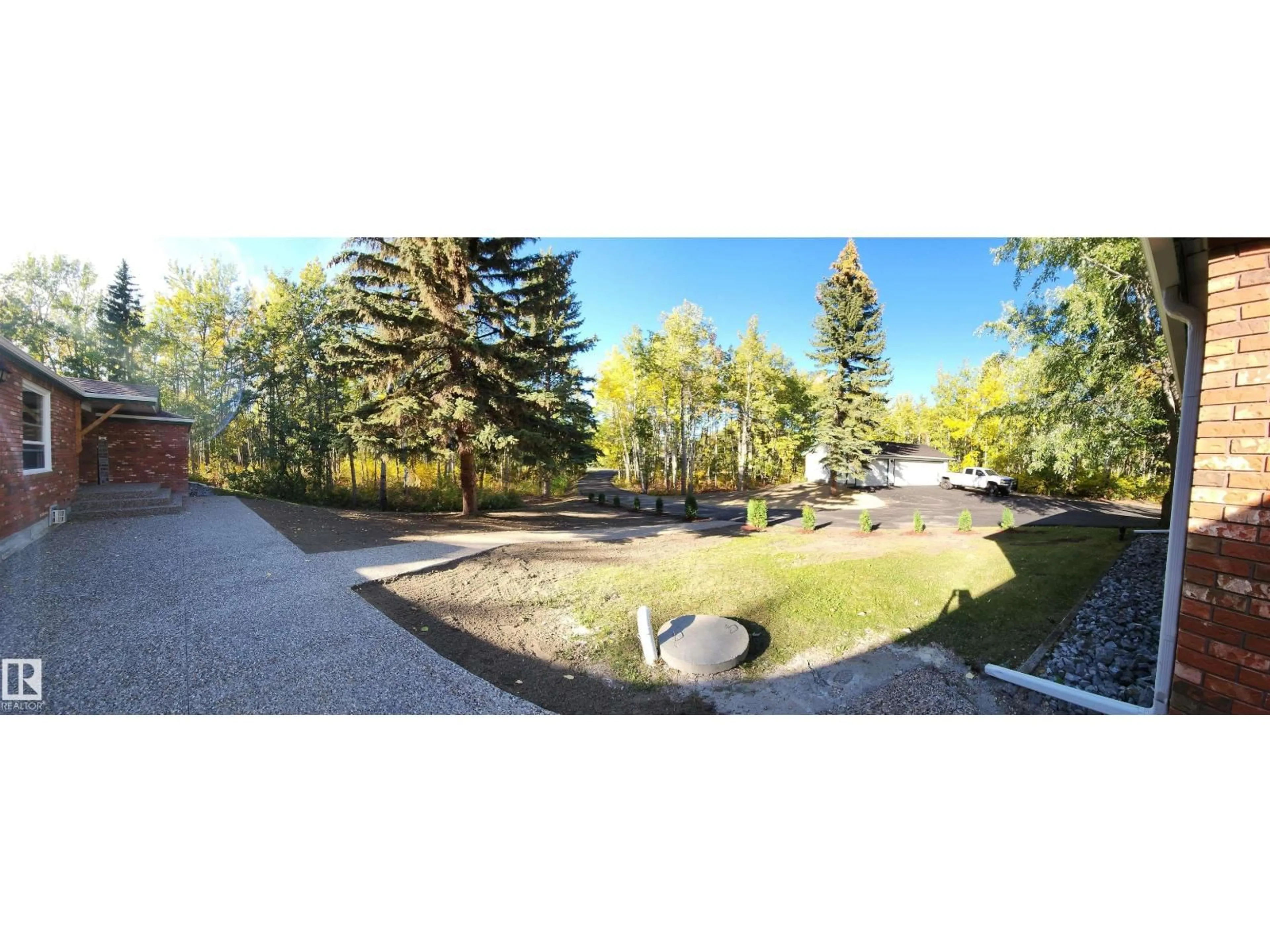 A pic from outside/outdoor area/front of a property/back of a property/a pic from drone, forest/trees view for 52319 - 73 RGE ROAD 231, Rural Strathcona County Alberta T8A1A8