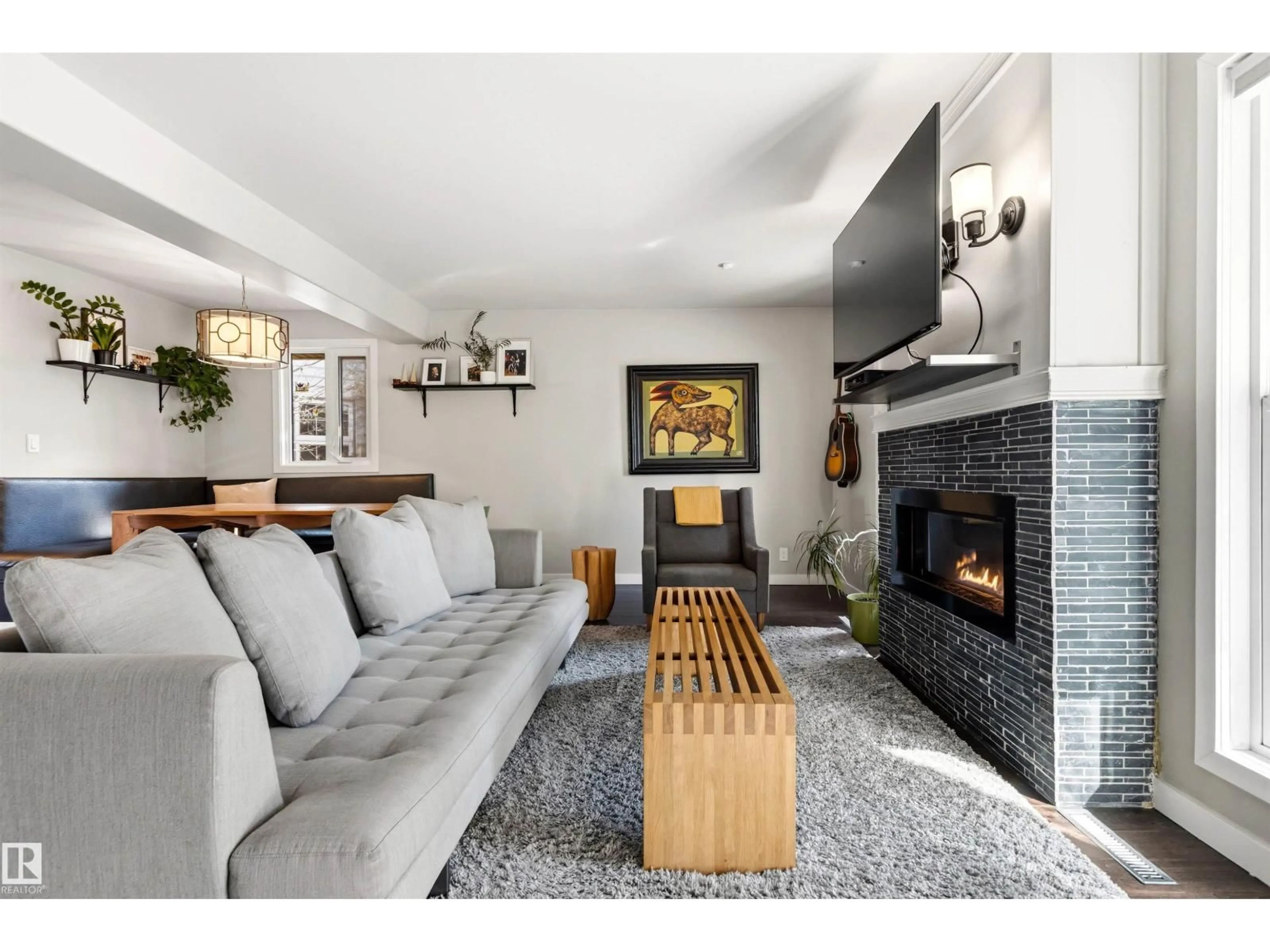 Living room with furniture, unknown for 10916 60 AV, Edmonton Alberta T6H1H9
