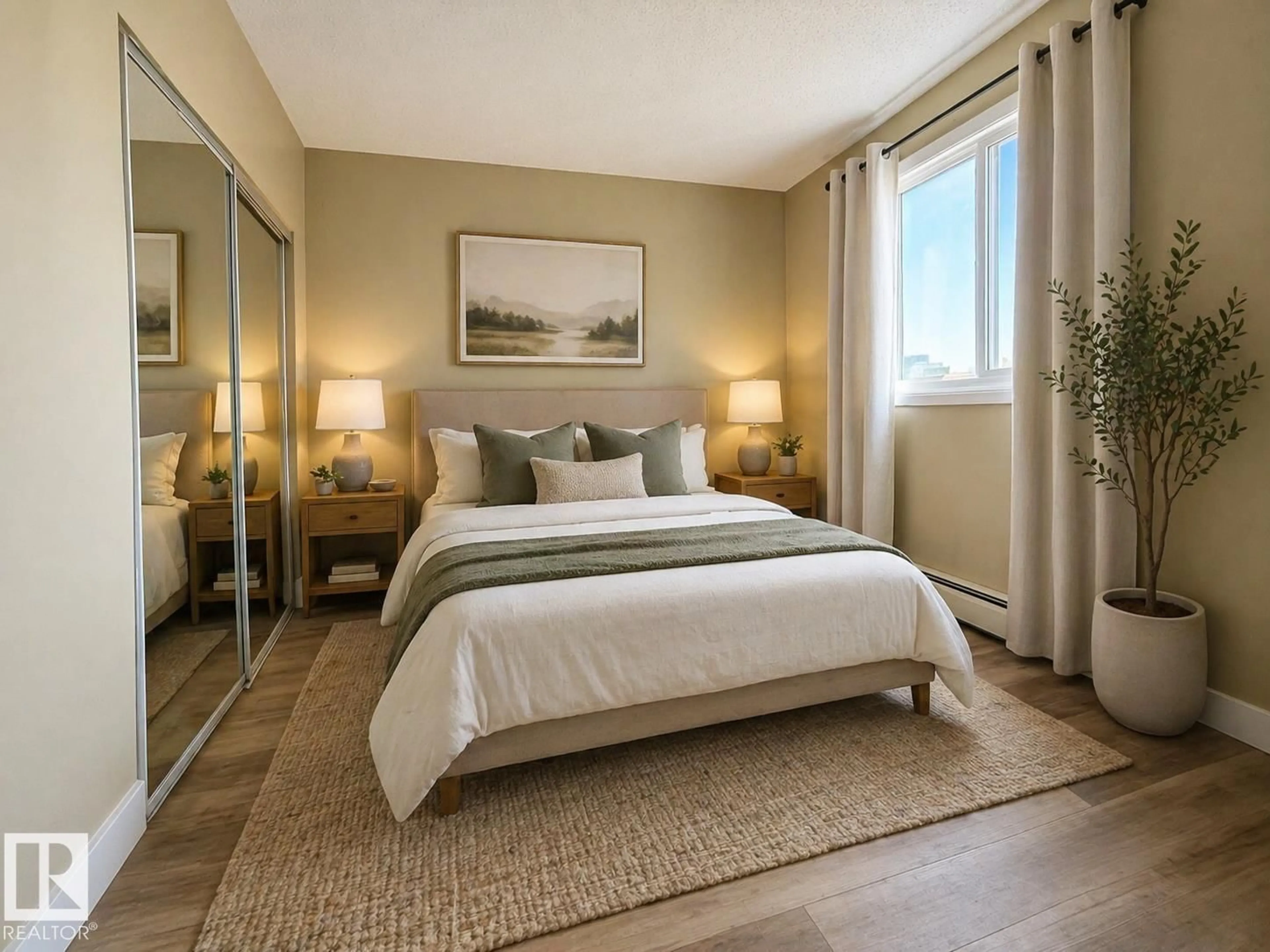 Bedroom with bed, unknown for 10150 - 505 117 ST, Edmonton Alberta T5K2J2