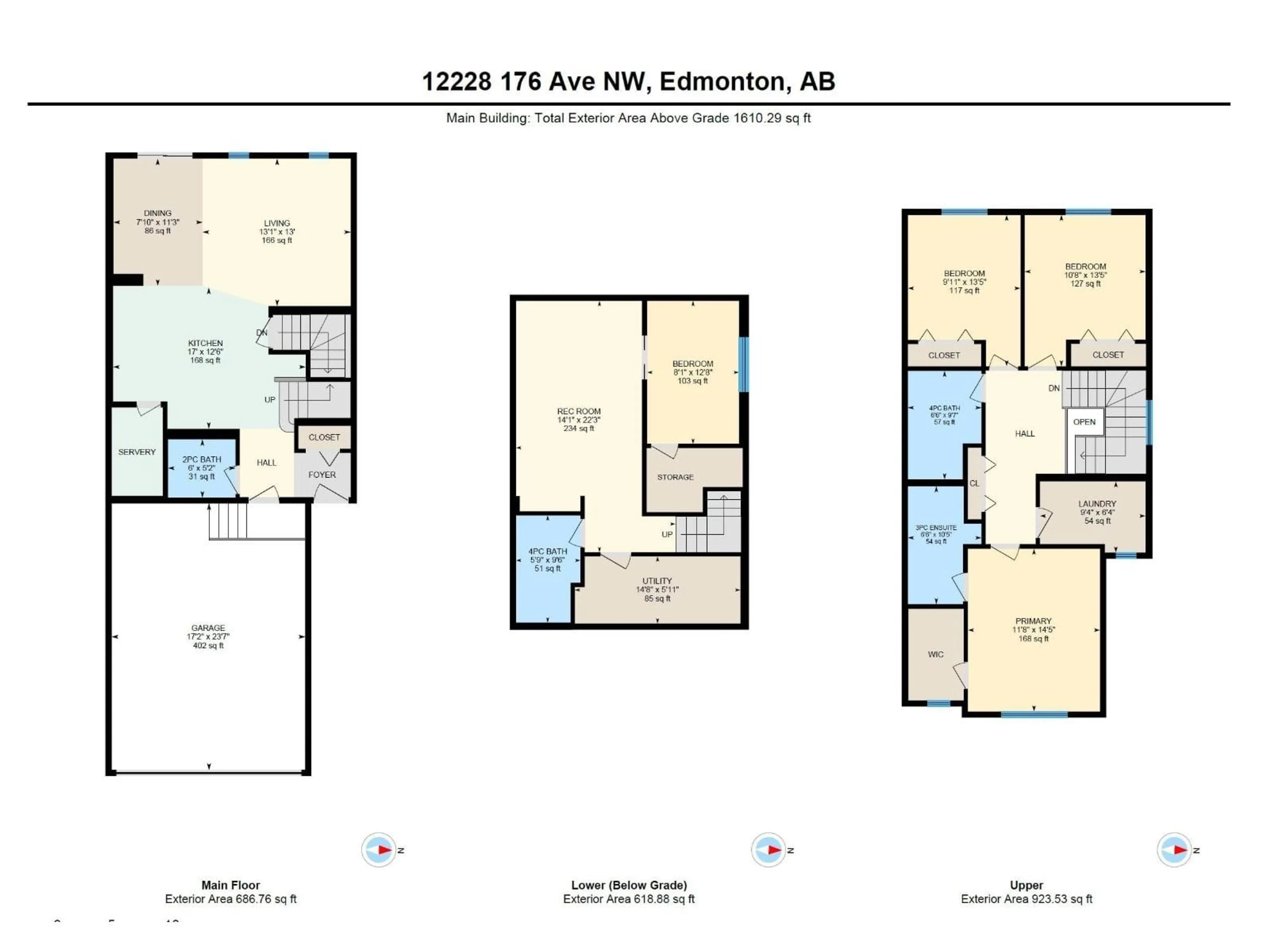 Floor plan for NW - 12228 176 AV, Edmonton Alberta T5X0L2