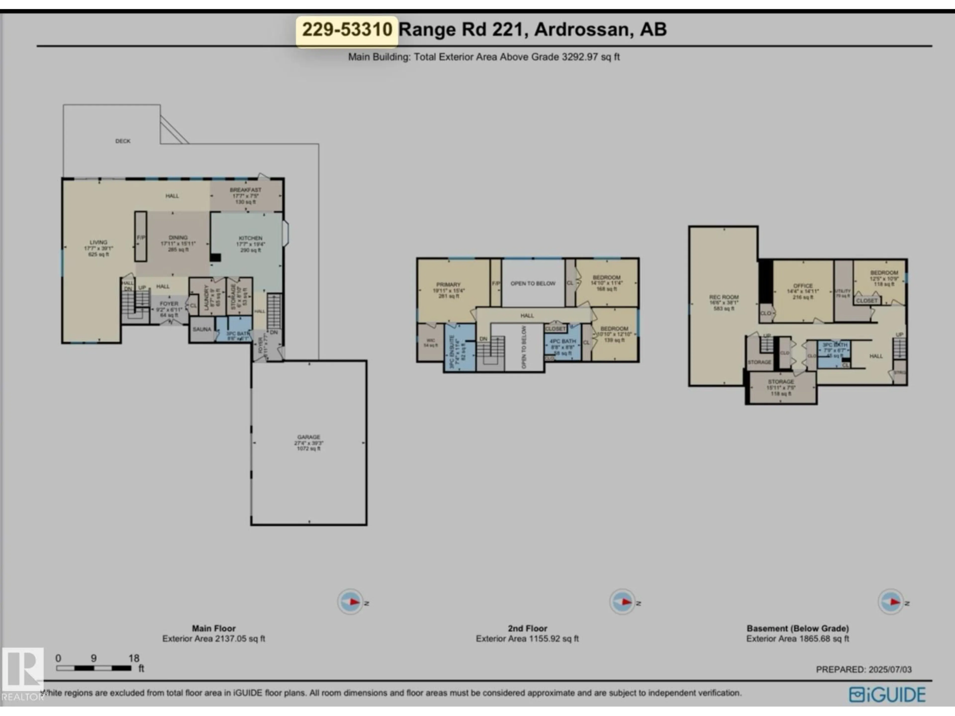 Floor plan for 53310 RGE ROAD 221, Rural Strathcona County Alberta T8E2L1