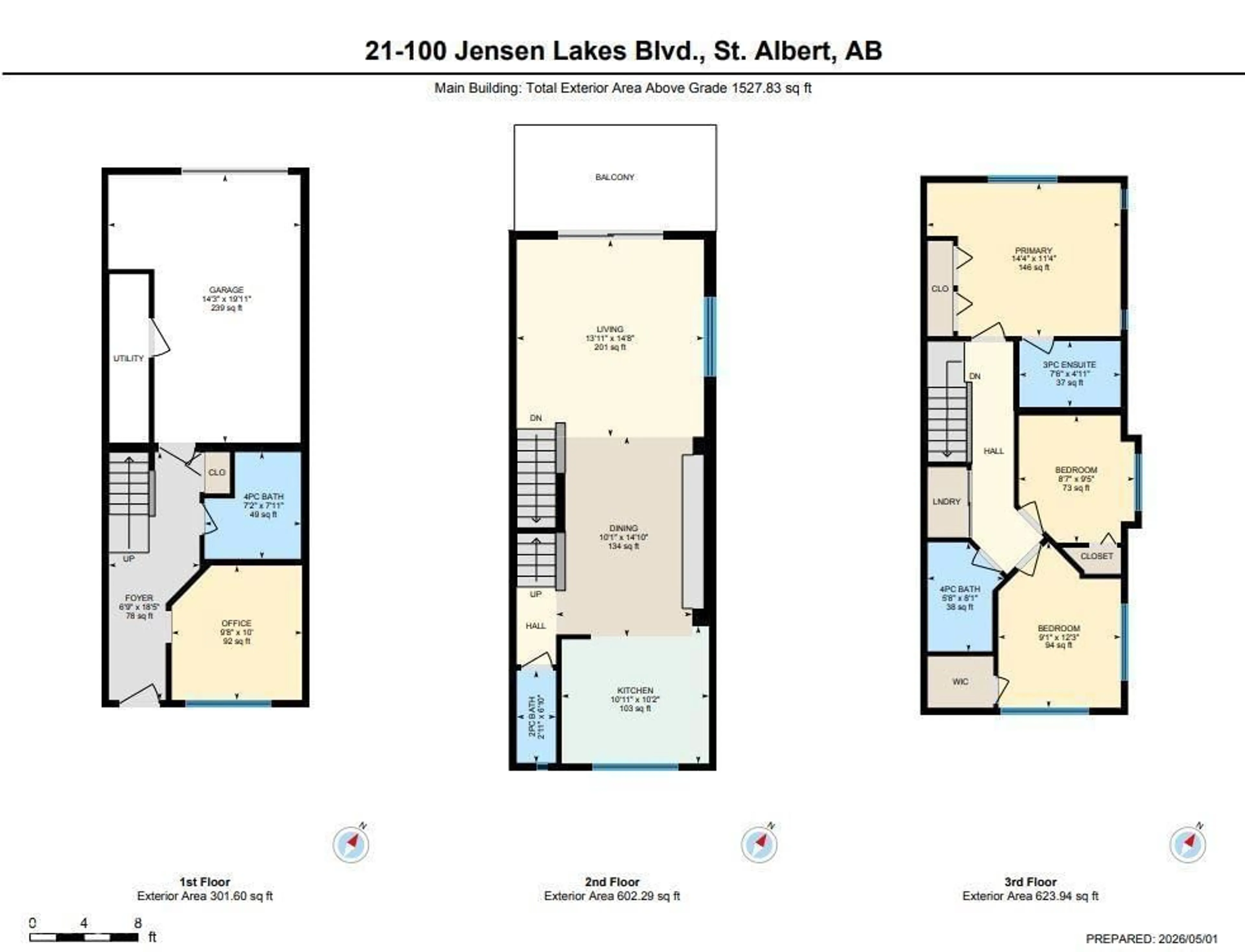 Floor plan for 21 - 100 JENSEN LAKES BV, St. Albert Alberta T8N7T9