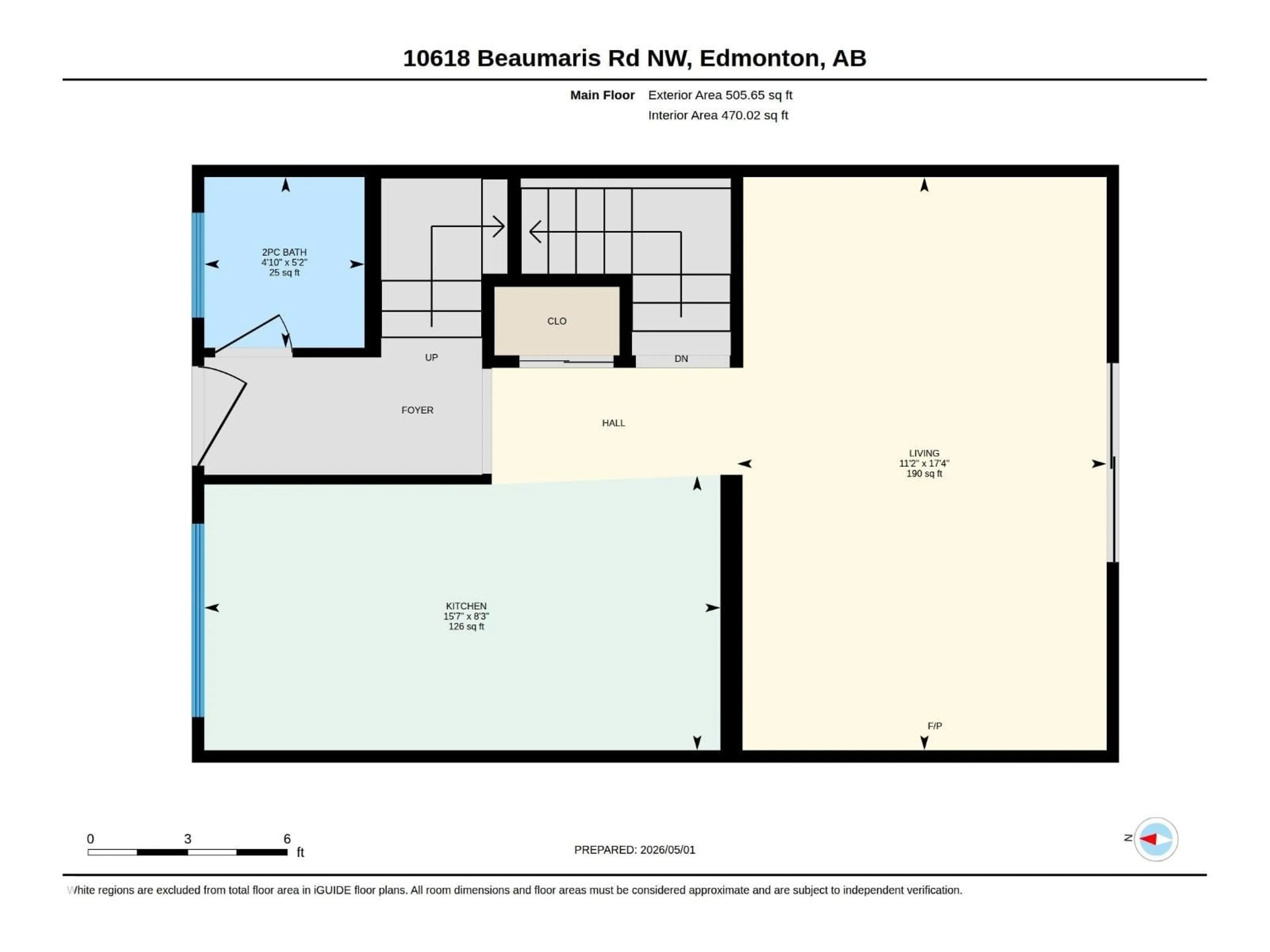 Floor plan for 10618 BEAUMARIS RD, Edmonton Alberta T5X3N4