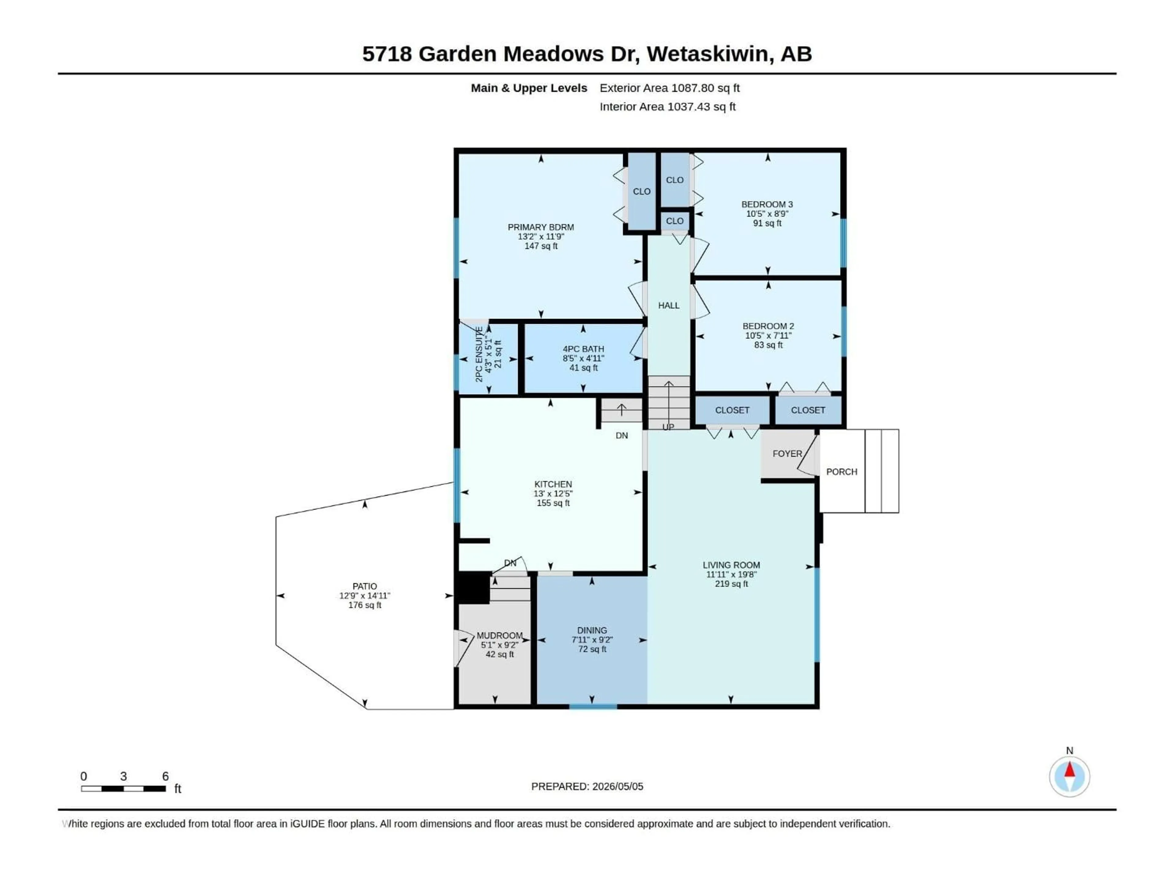 Floor plan for 5718 GARDEN MEADOWS DRIVE, Wetaskiwin Alberta T9A2L6