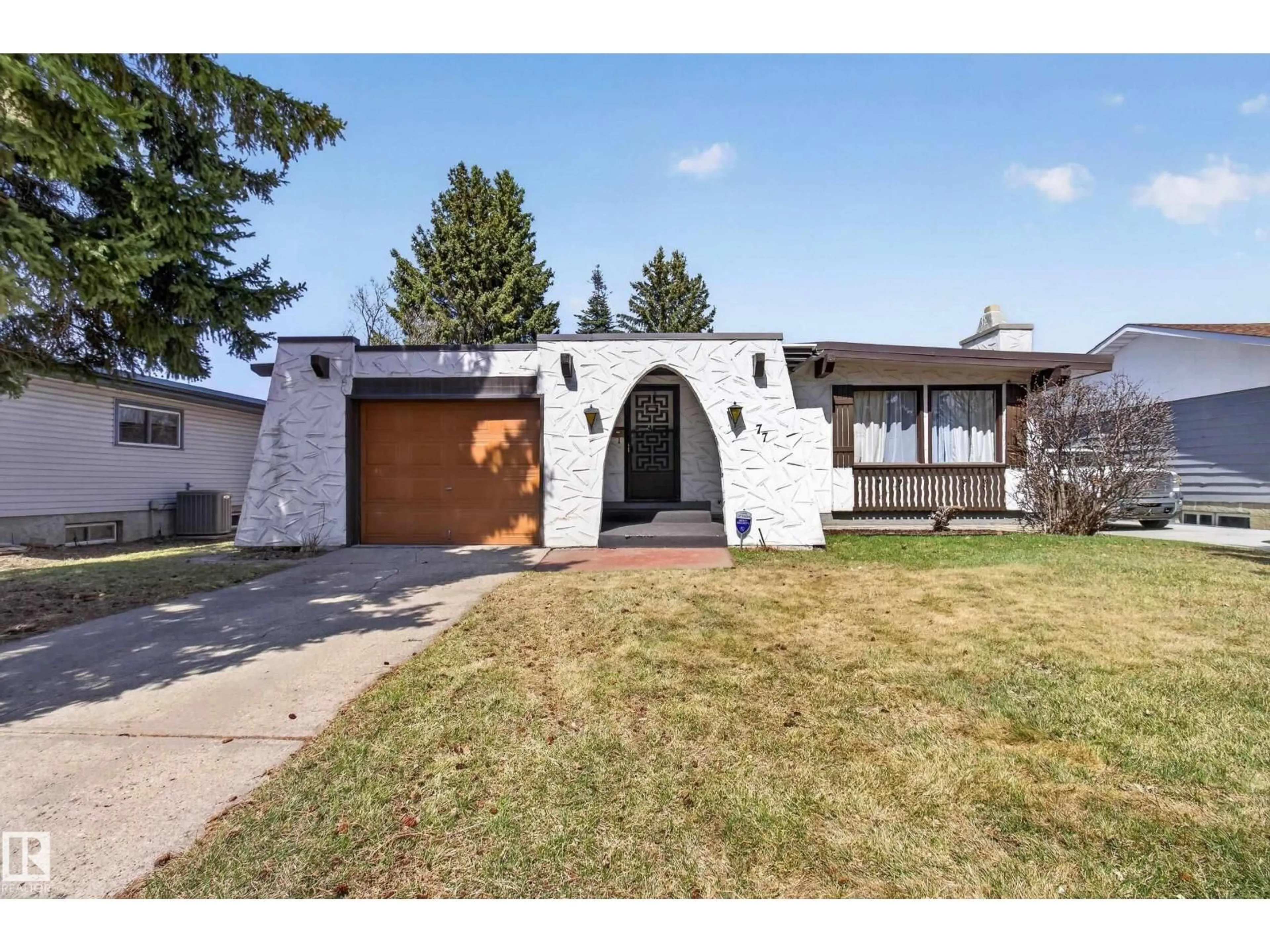 Home with brick exterior material, street for 77 GARNET CR, Sherwood Park Alberta T8A2S1