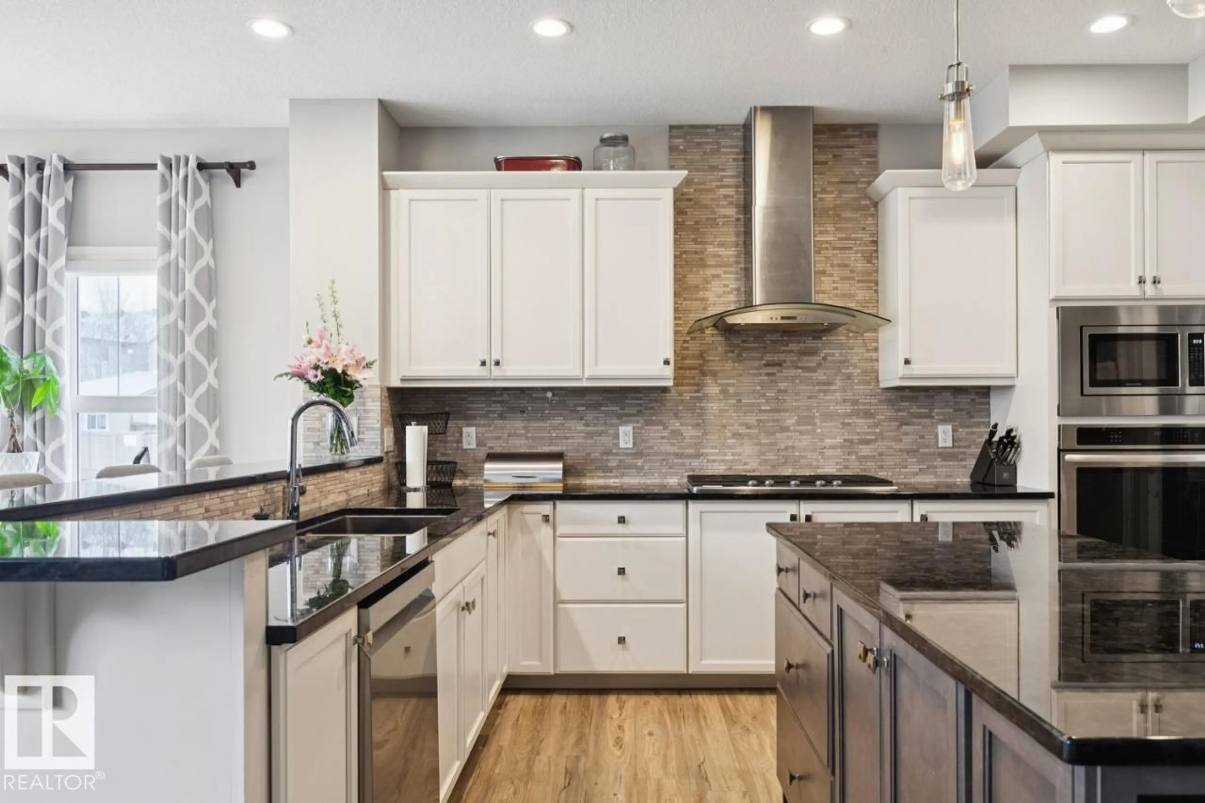 Contemporary kitchen, ceramic/tile floor for 1351 SECORD LANDING LD, Edmonton Alberta T5T5W7