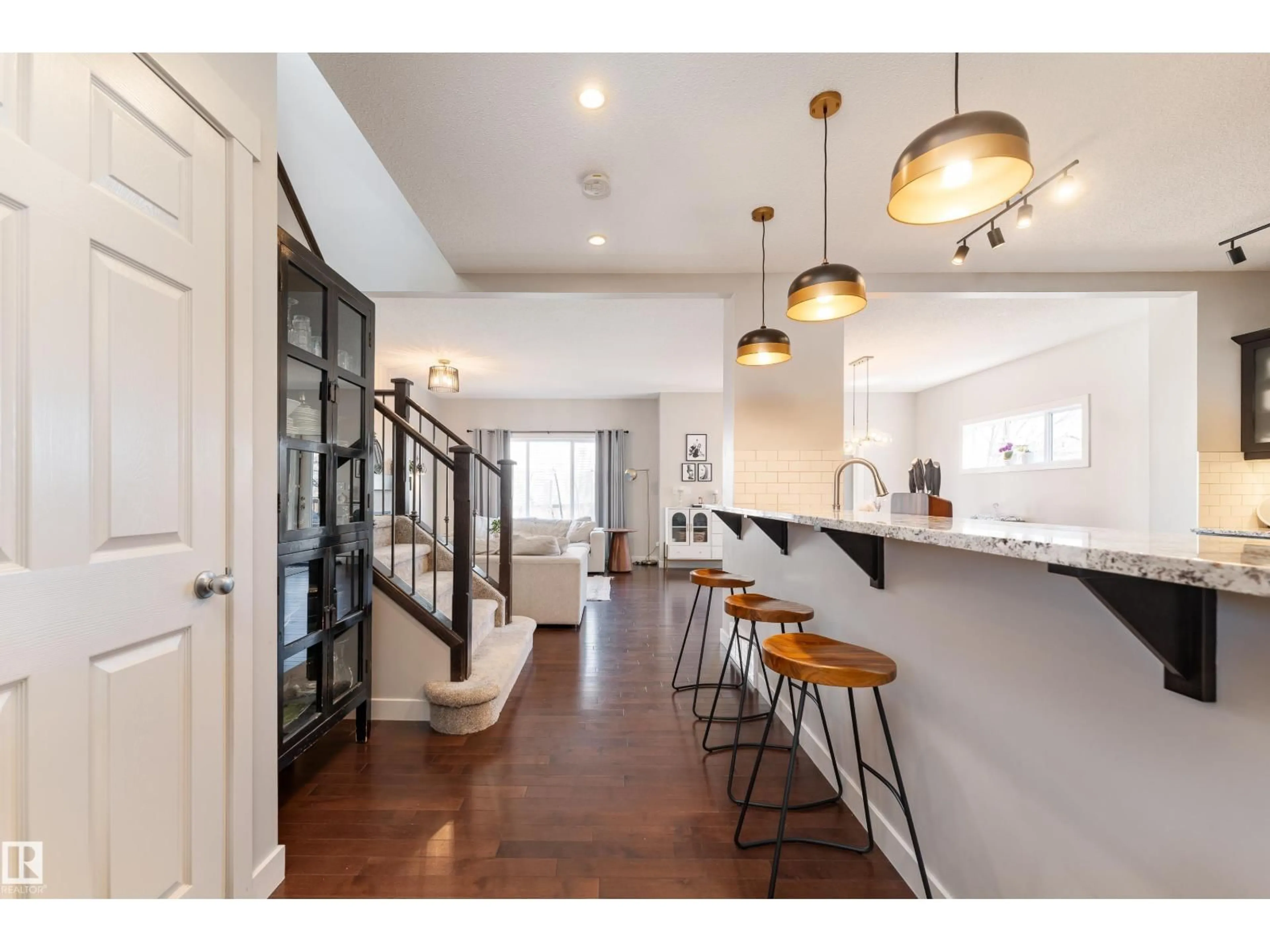 Open concept kitchen, unknown for 22064 95 AV, Edmonton Alberta T5T4A7