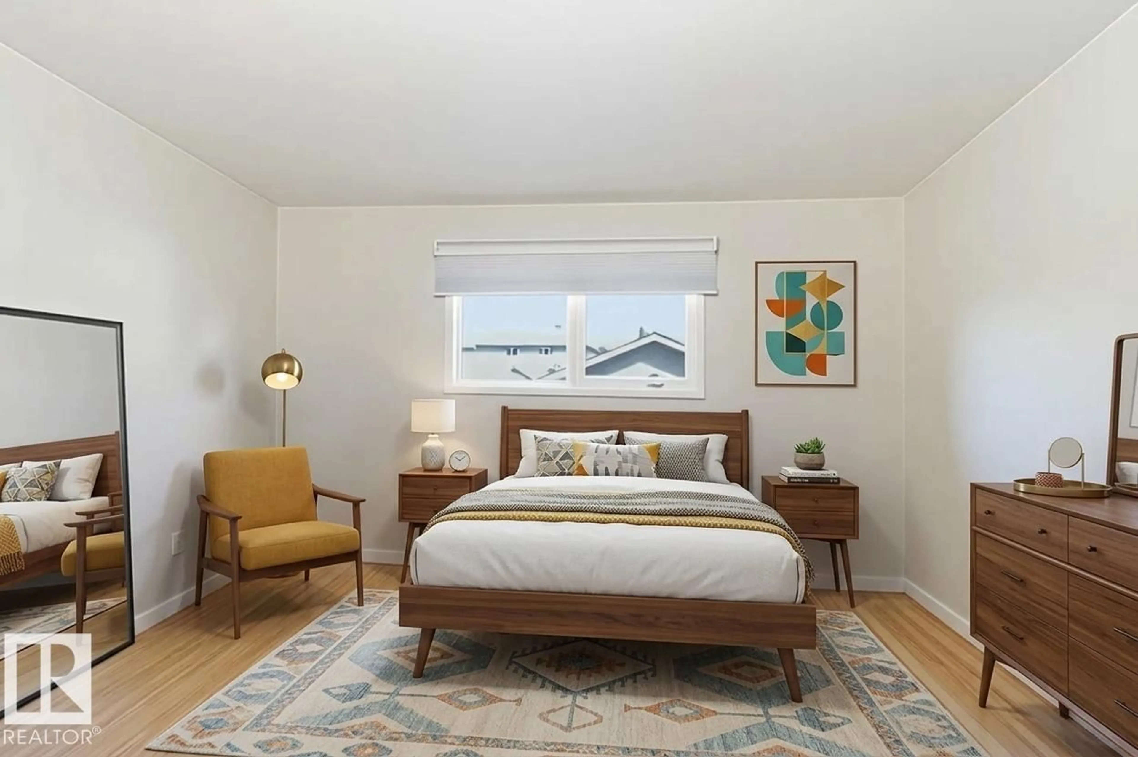 Bedroom with bed, unknown for NW - 10331 151 ST, Edmonton Alberta T5P1T9